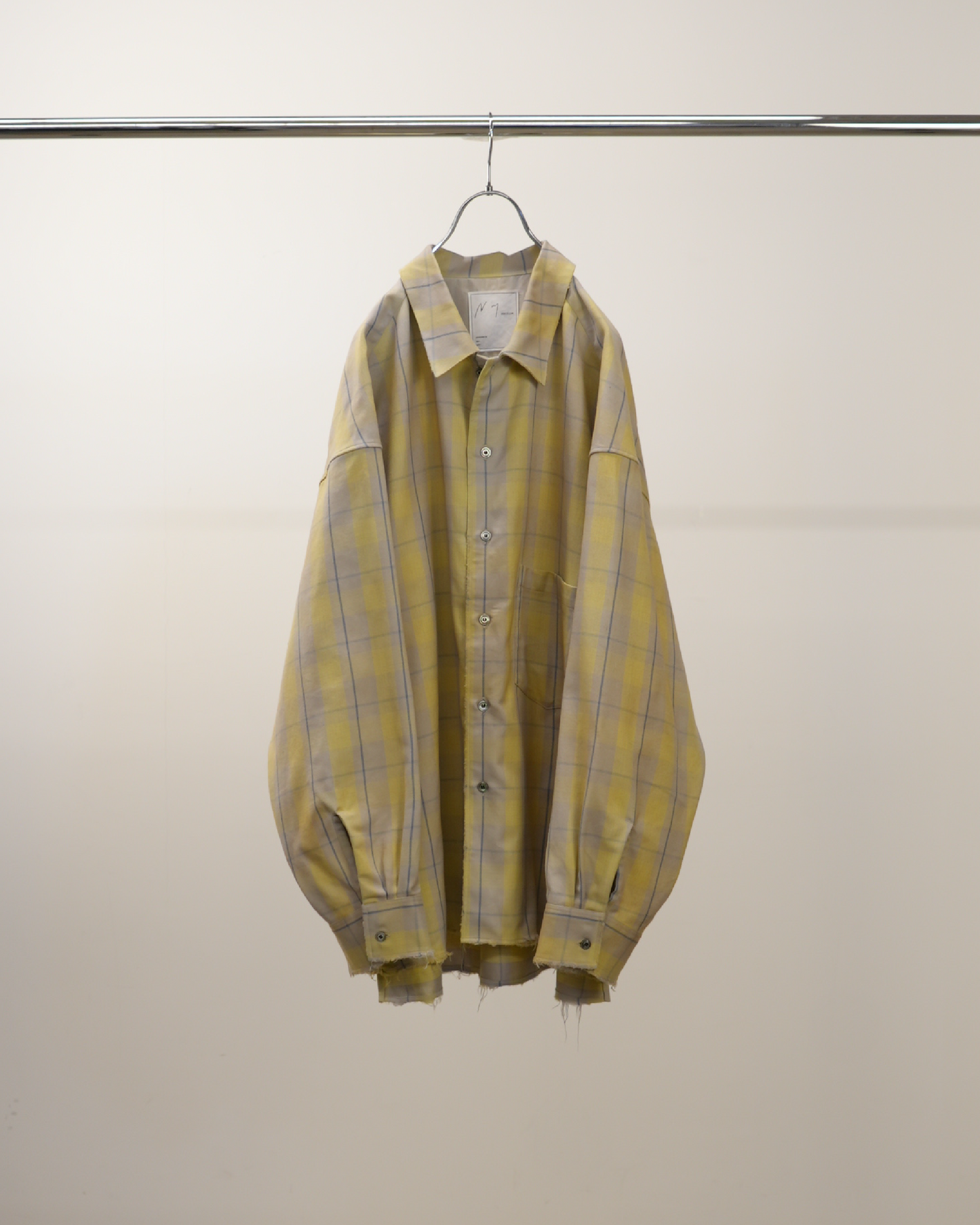 C/R CHECK SHIRT(YELLOW）