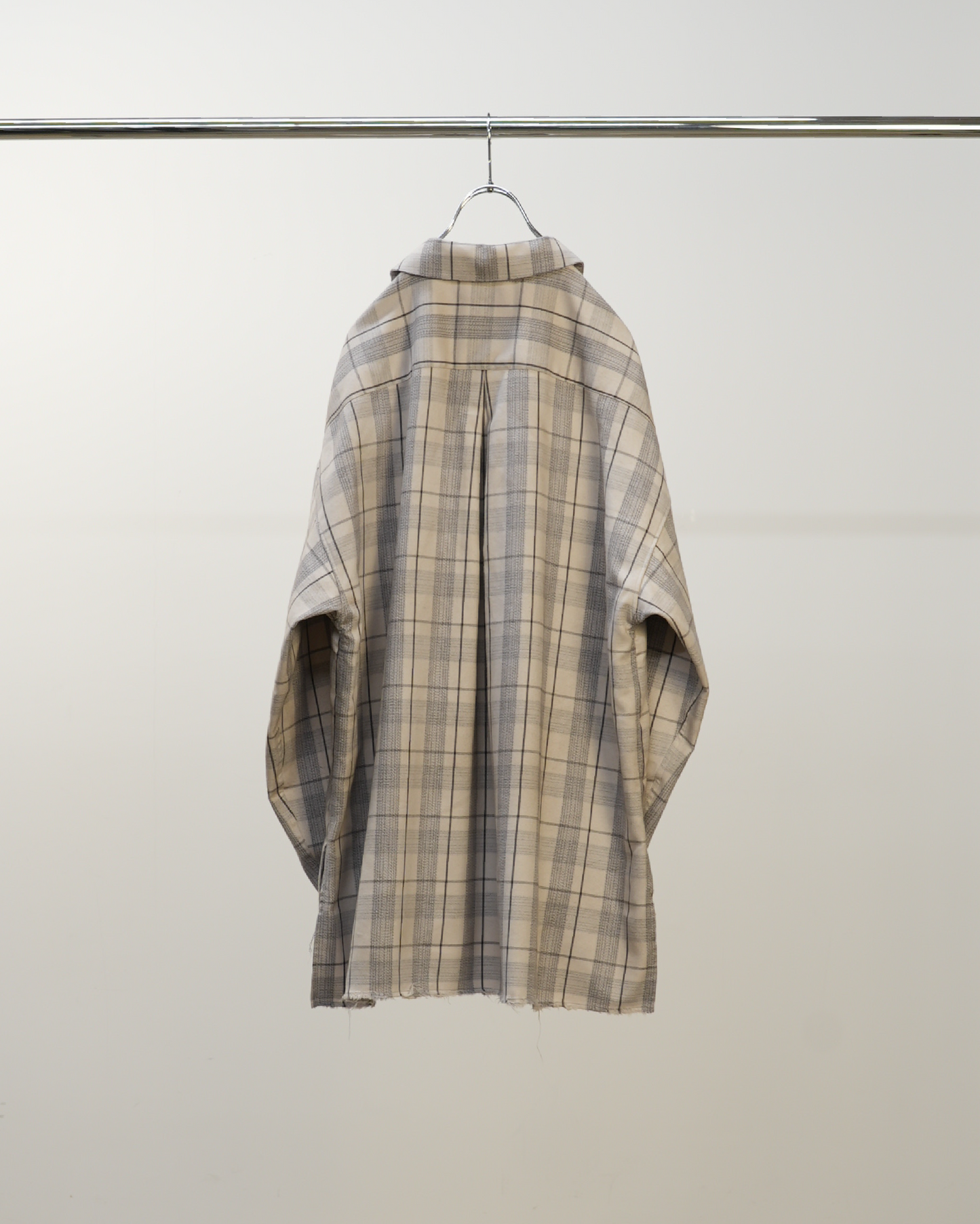 C/R CHECK SHIRT(GRAY)