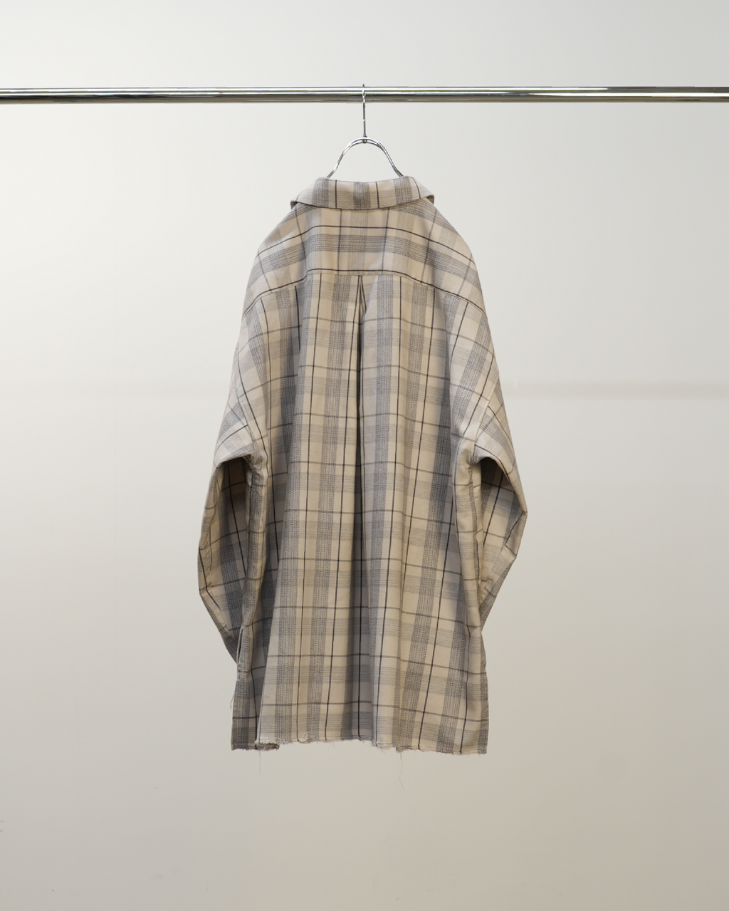 C/R CHECK SHIRT(GRAY)