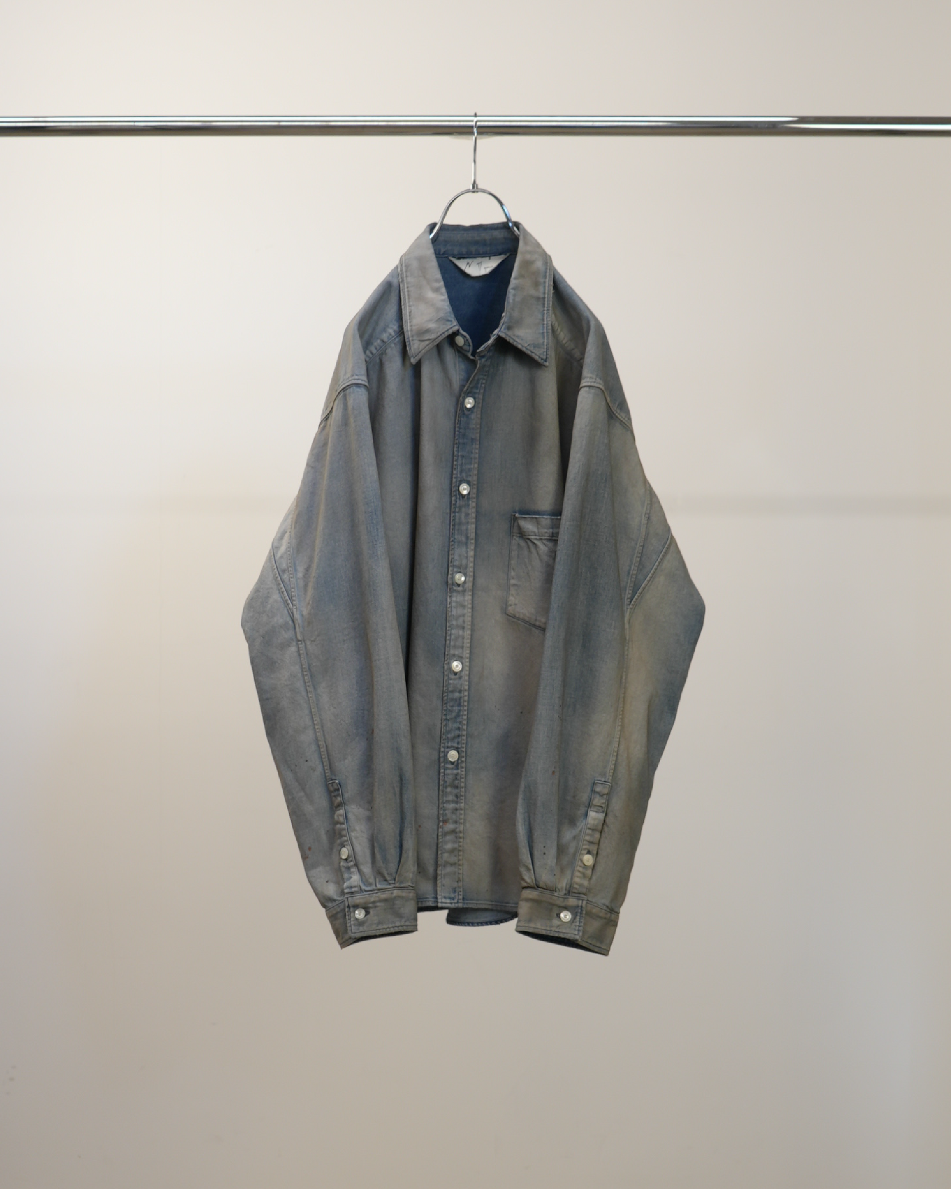 DENIM DRESS SHIRT(INDIGO) – ANCELLM DENIM DRESS SHIRT(INDIGO) – ANCELLM