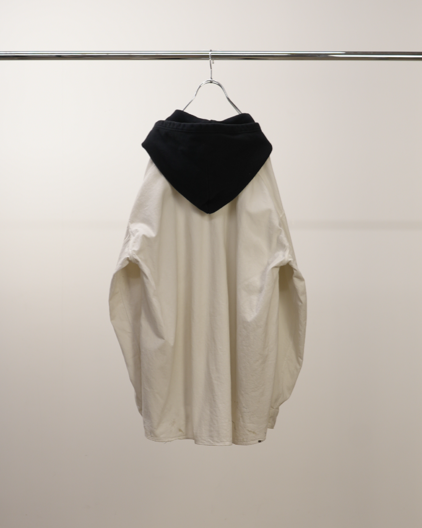 DENIM HOODIE SHIRT(WHITE)