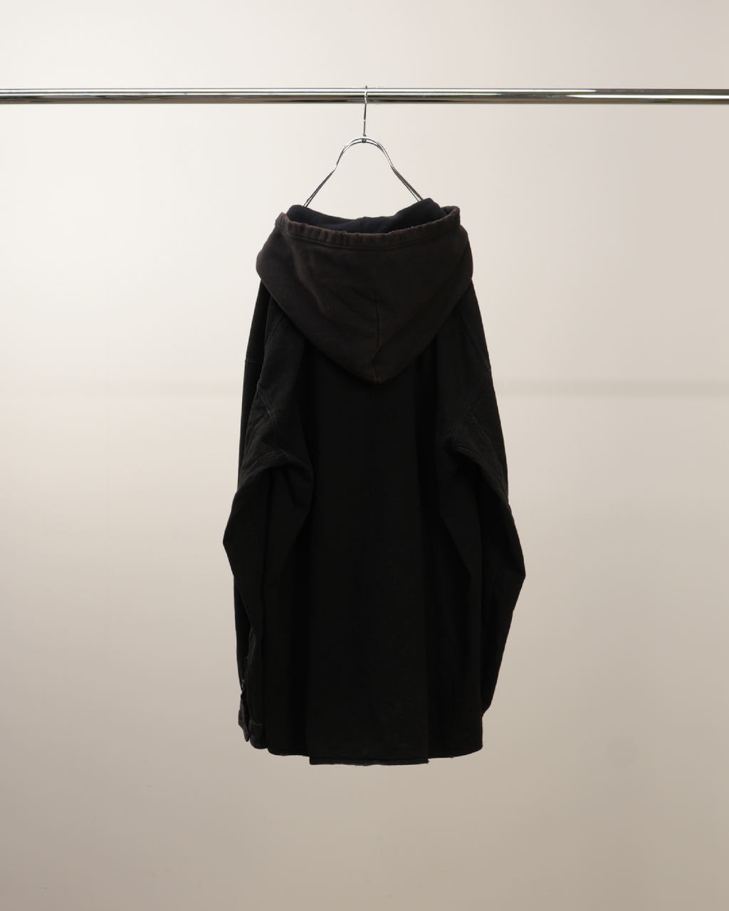 DENIM HOODIE SHIRT(BLACK)