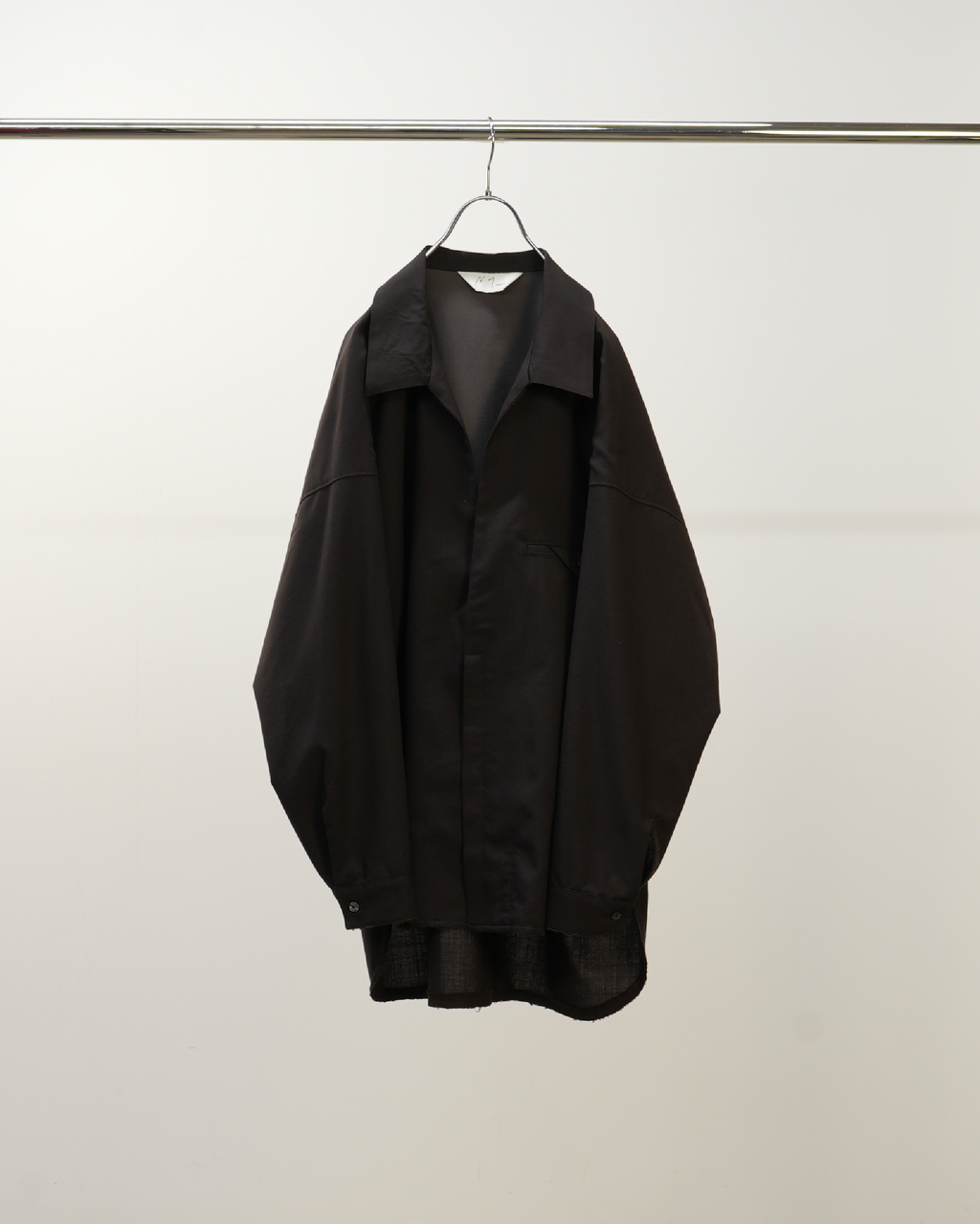 WASH WOOL LONG SHIRT(BROWN) – ANCELLM WASH WOOL LONG SHIRT(BROWN) – ANCELLM