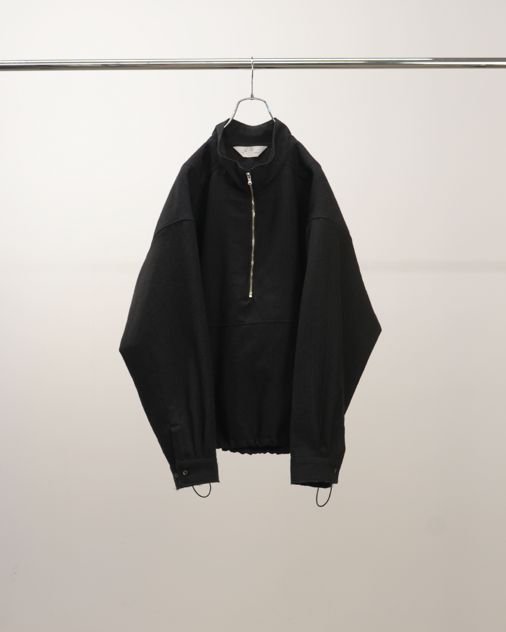 あん坊 WOOL HALF ZIP PULL OVER SHIRT(CHARCOAL) – ANCELLM