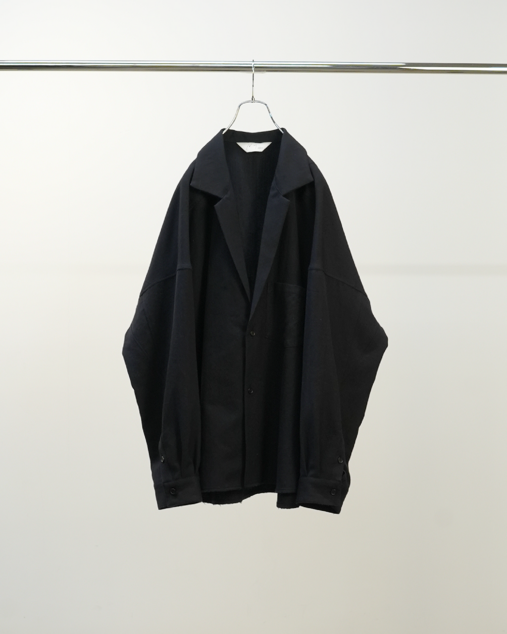 WASH WOOL TAILORED SHIRT(NAVY)