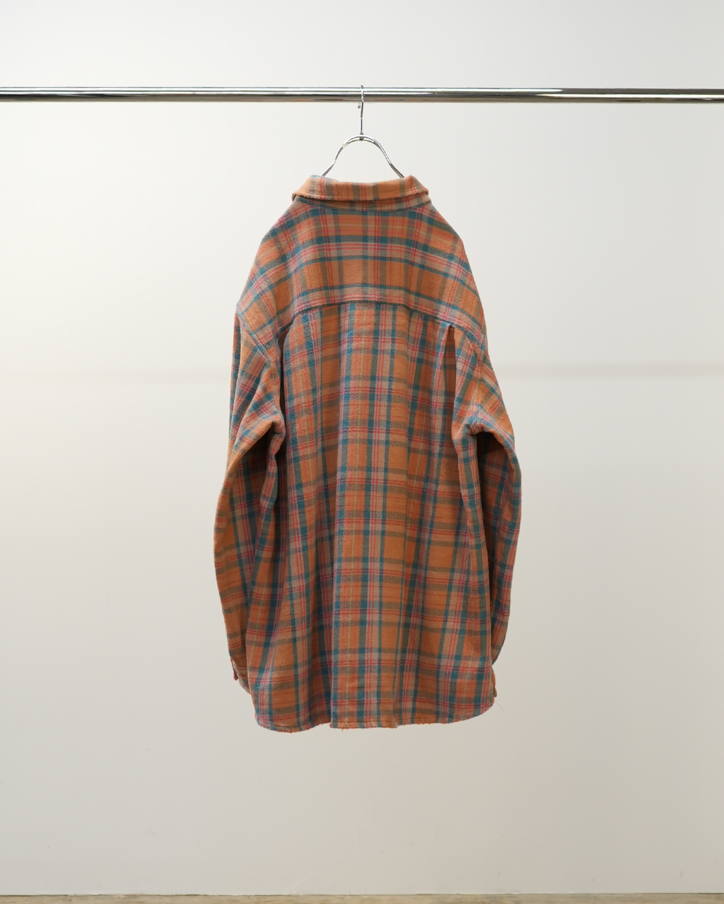NEL CHECK OVER WORK SHIRT(CAMEL)
