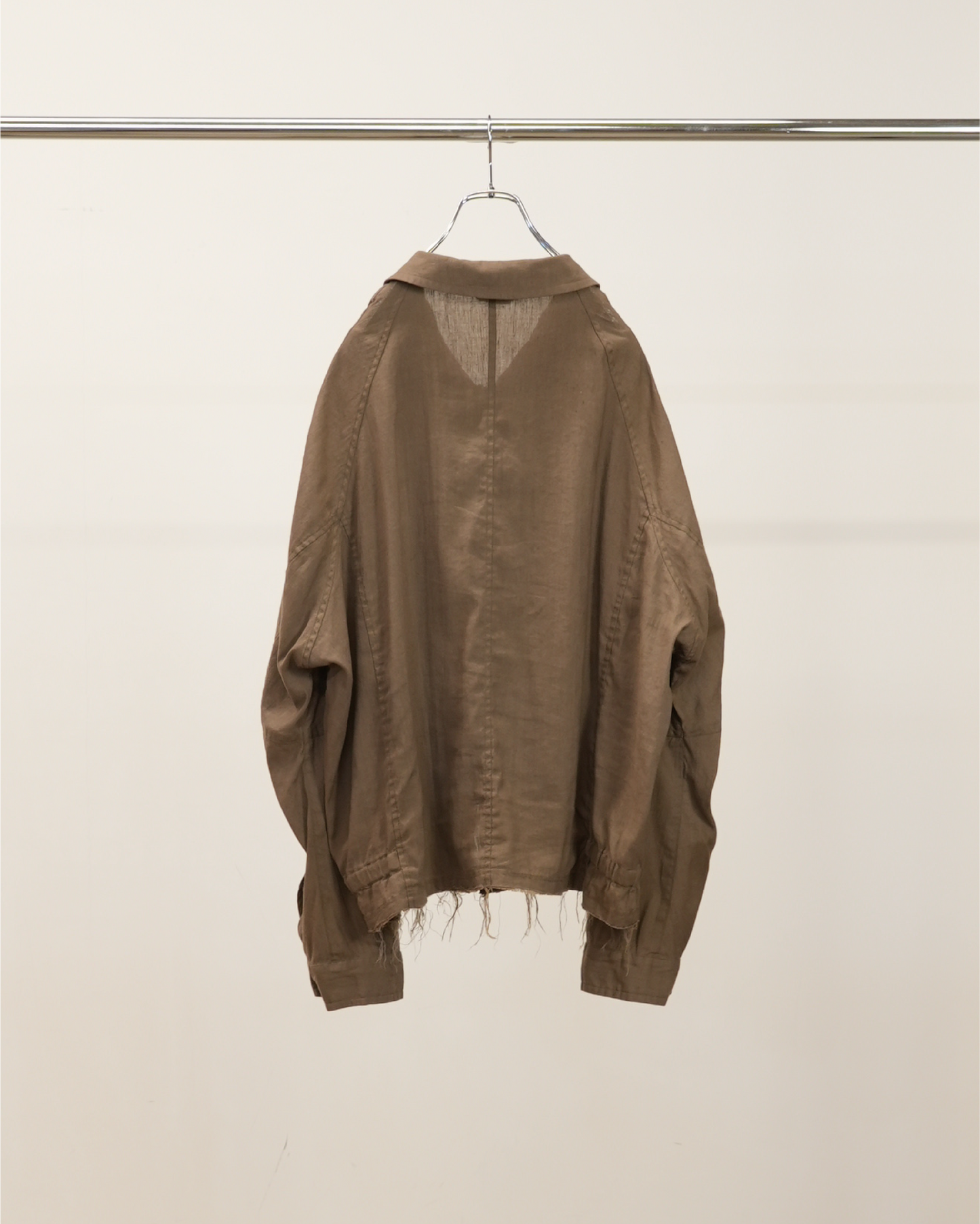 L/N ZIPUP SHIRT JACKET(BROWN)
