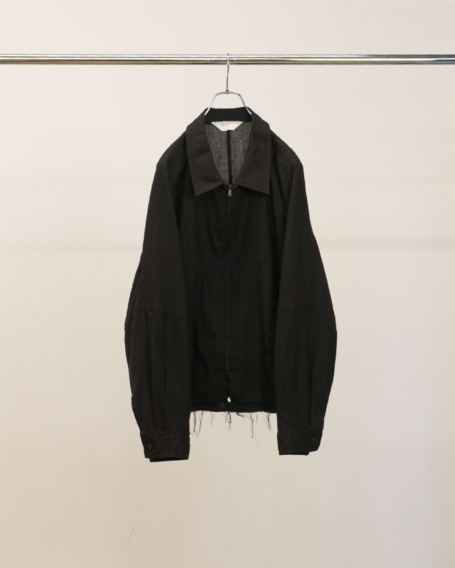 まっとANCELLM BLACKCHAMBRAY SHIRT JACKET L/N ZIPUP SHIRT JACKET(BLACK) – ANCELLM