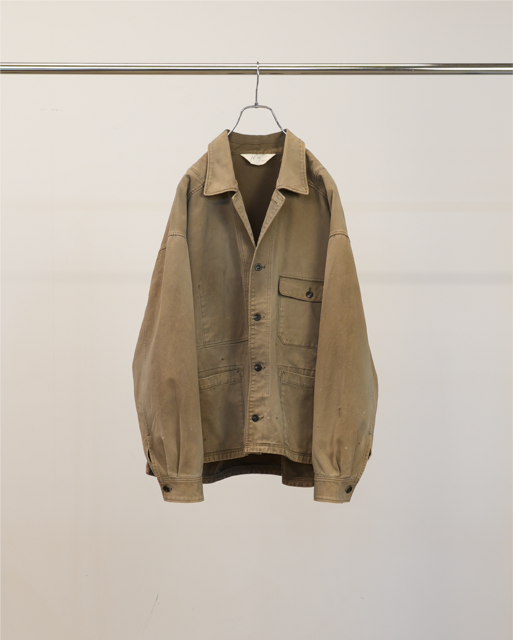 CHINO SHIRT JACKET(BEIGE) – ANCELLM CHINO SHIRT JACKET(BEIGE) – ANCELLM