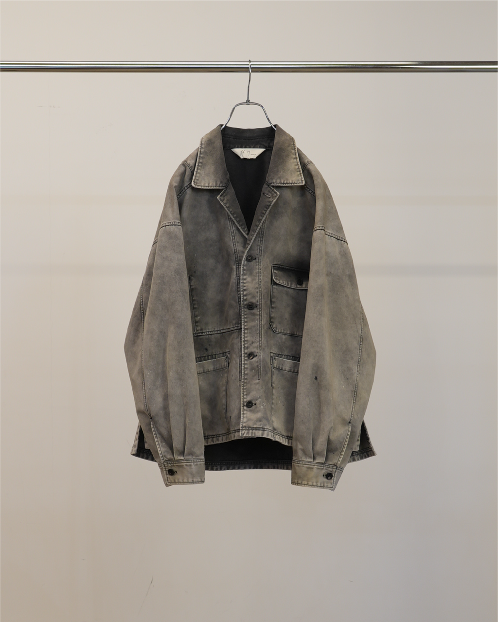 CHINO SHIRT JACKET(BLACK)