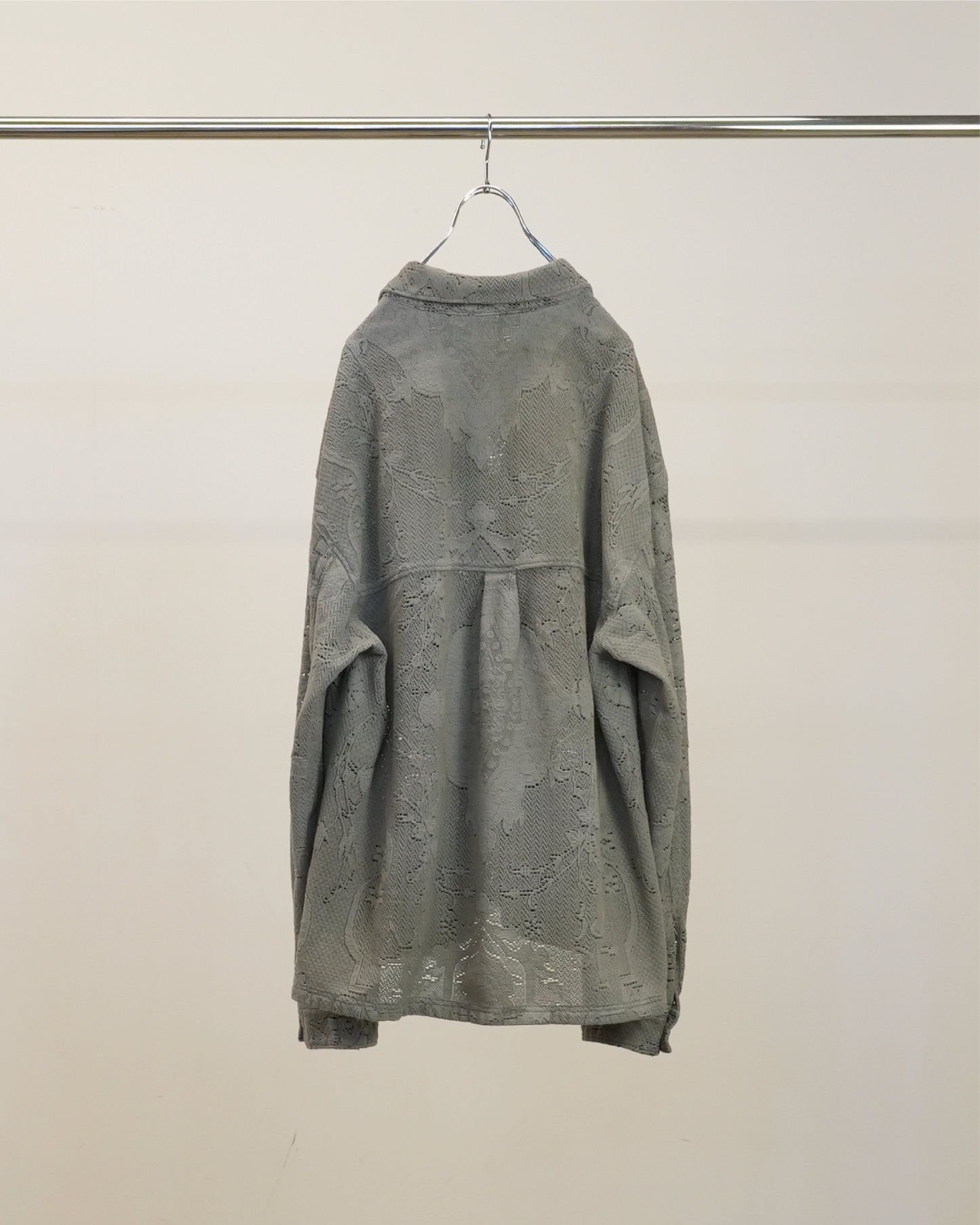 AGING LACE WORK SHIRT(GRAY)