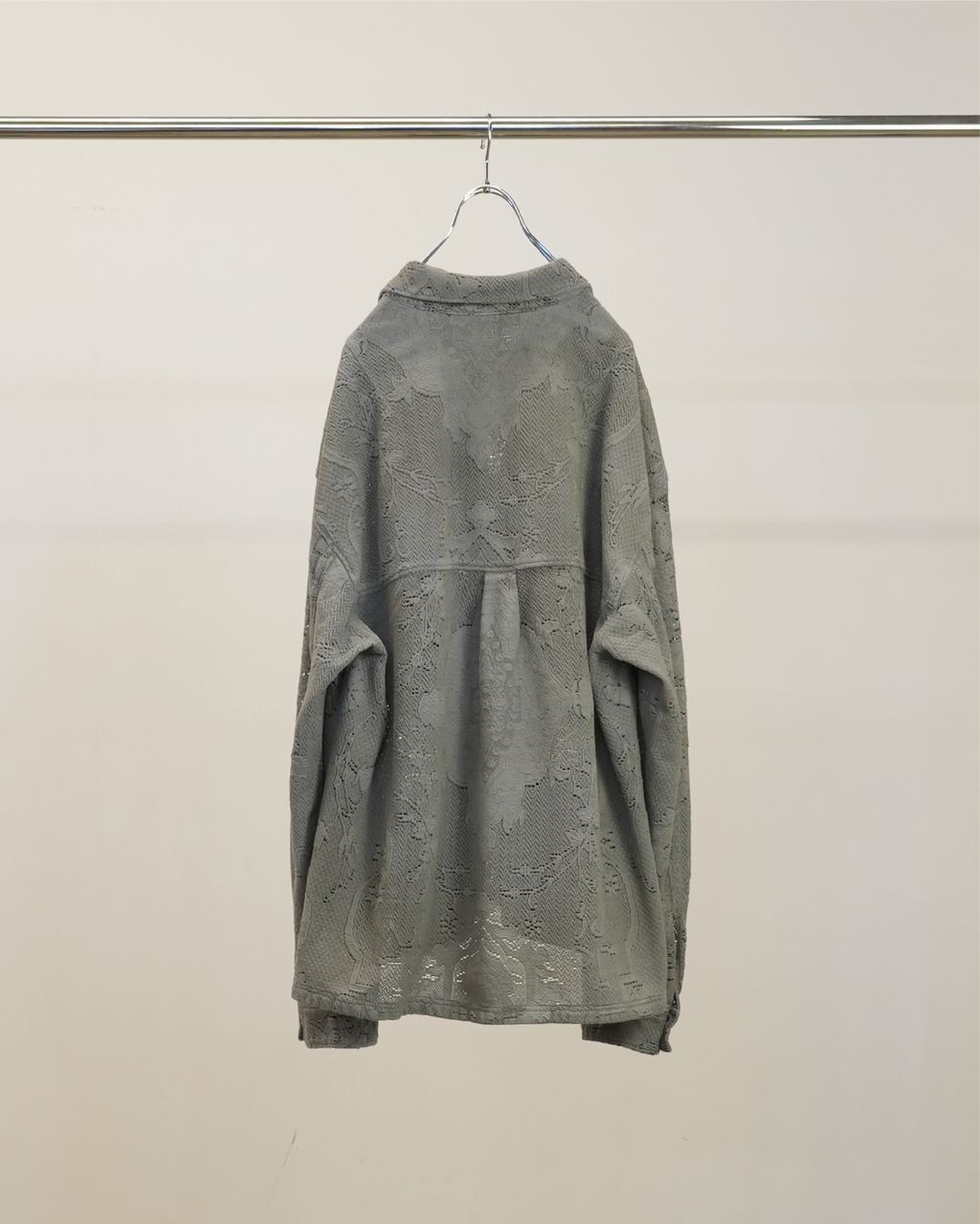 AGING LACE WORK SHIRT(GRAY) – ANCELLM AGING LACE WORK SHIRT(GRAY) – ANCELLM