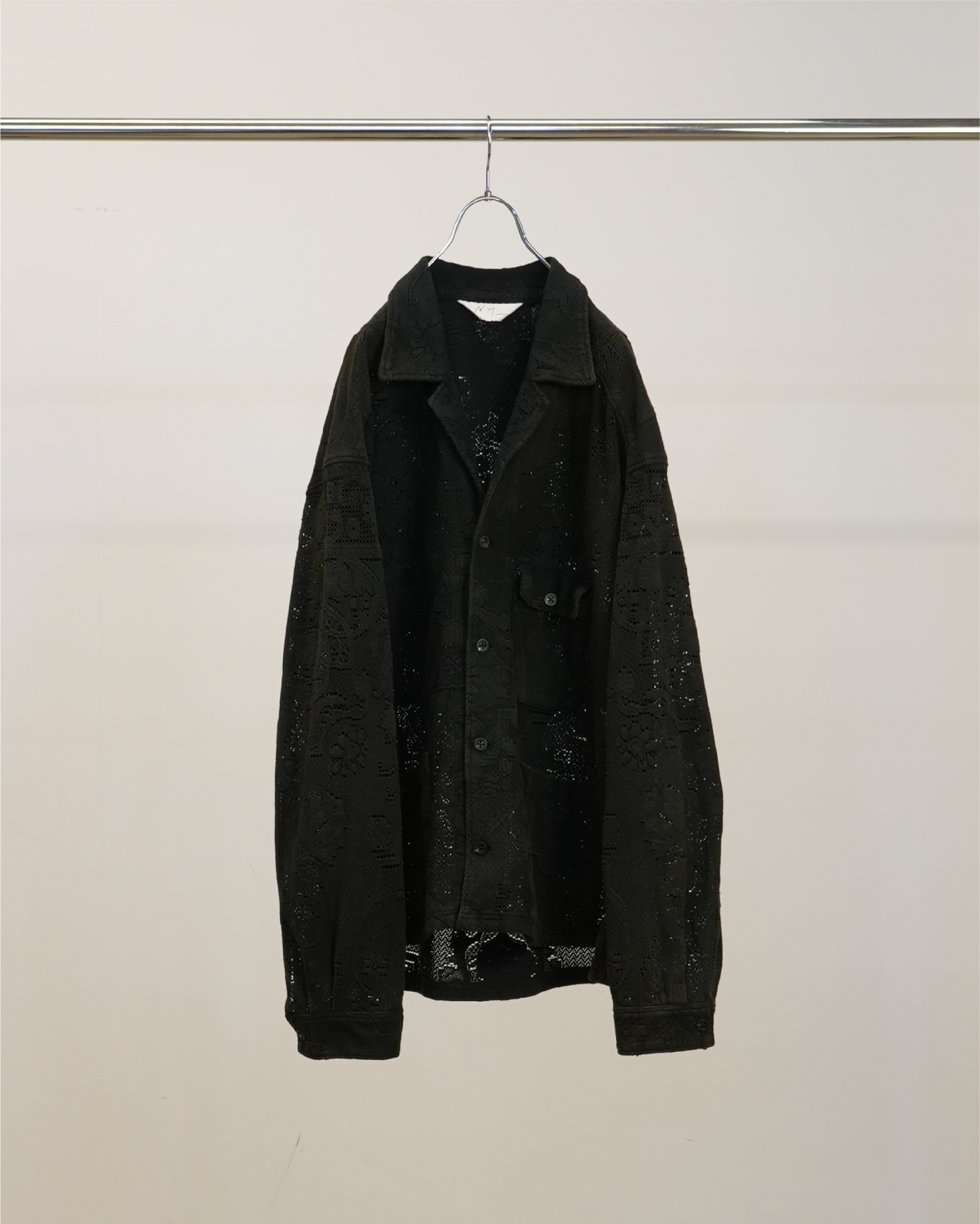 AGING LACE WORK SHIRT(BLACK) – ANCELLM