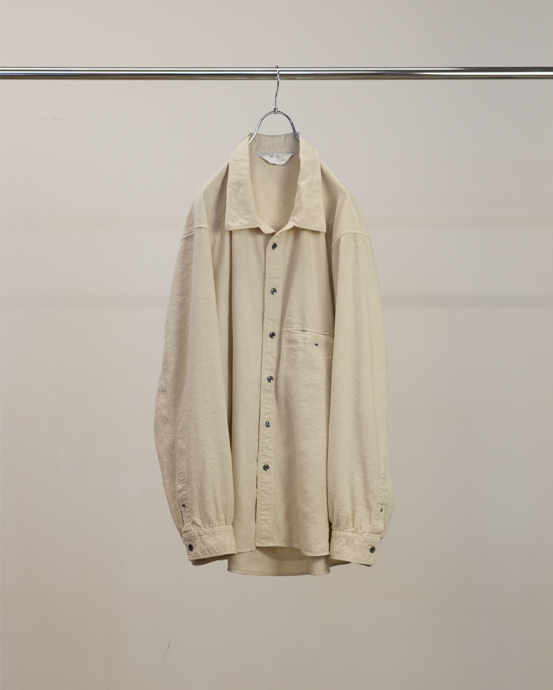 L/S NEP BOXY SHIRT(D.WHITE) – ANCELLM