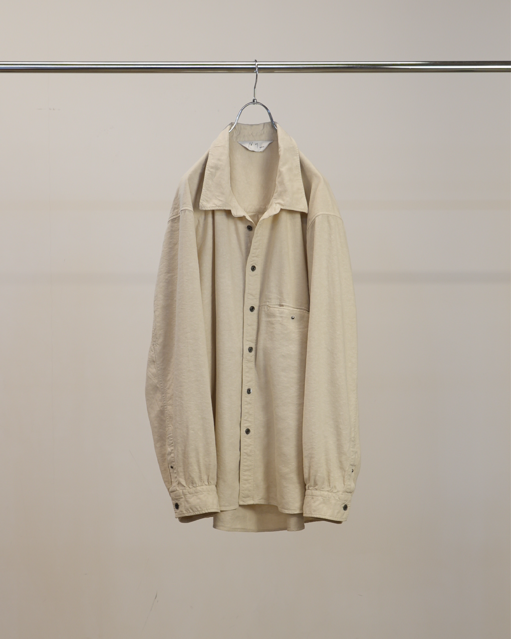 L/S NEP BOXY SHIRT(D.WHITE)