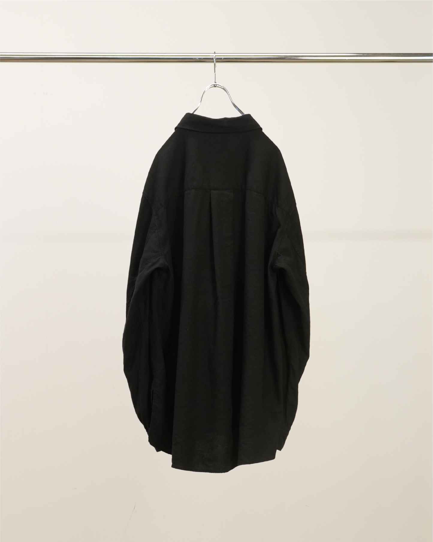 L/S NEP BOXY SHIRT(BLACK) – ANCELLM