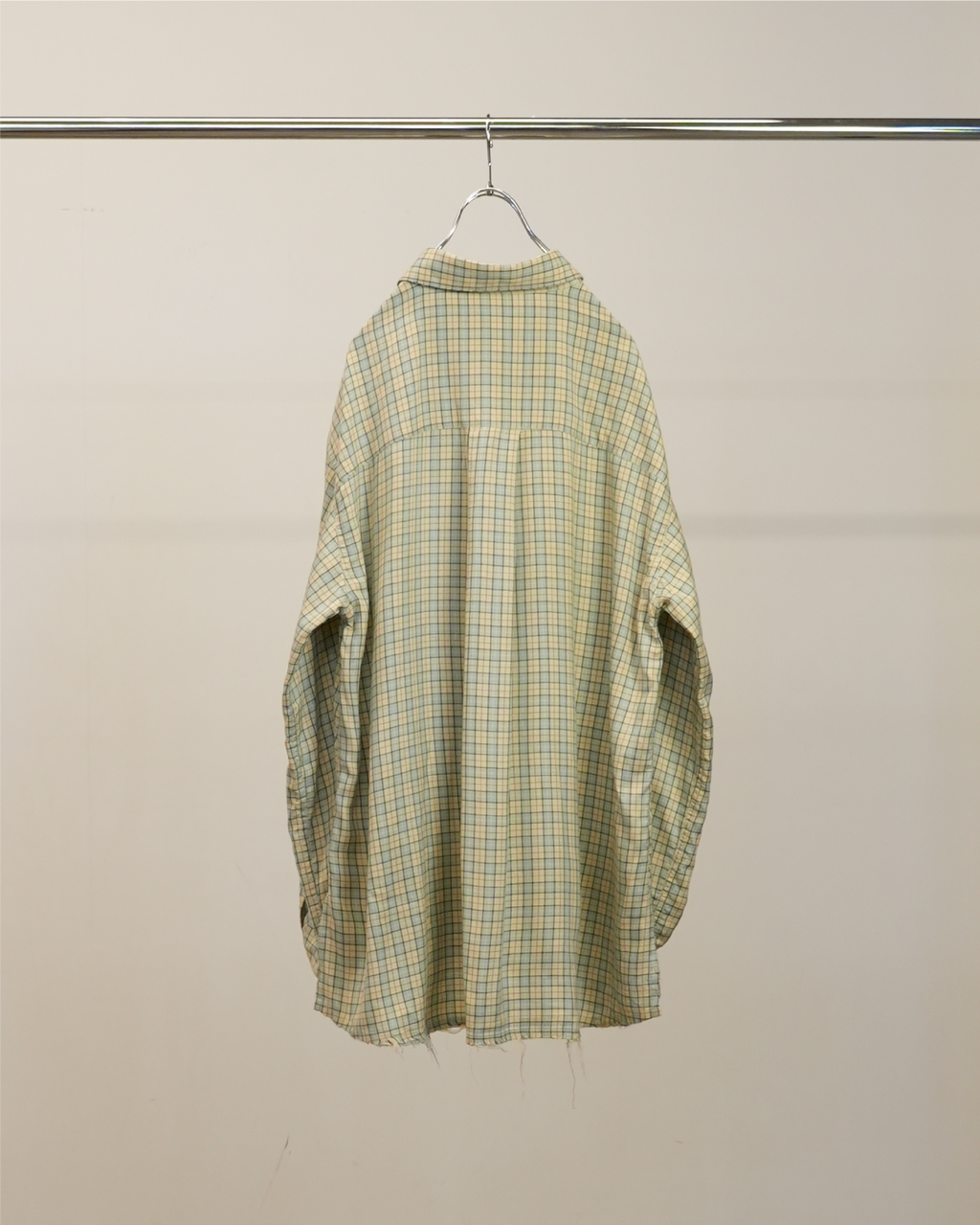NEL CHECK OVER WORK SHIRT(CREAM) – ANCELLM