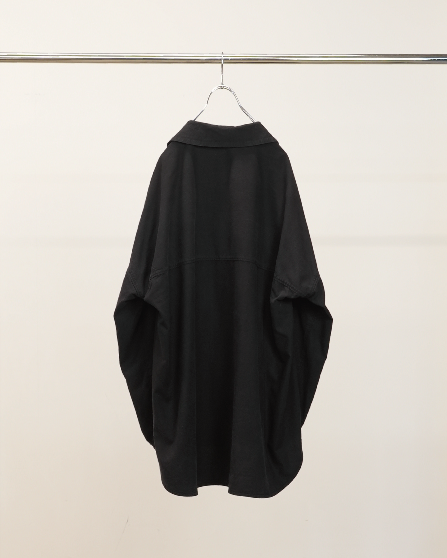 SILK NEP LONG SHIRT(BLACK)