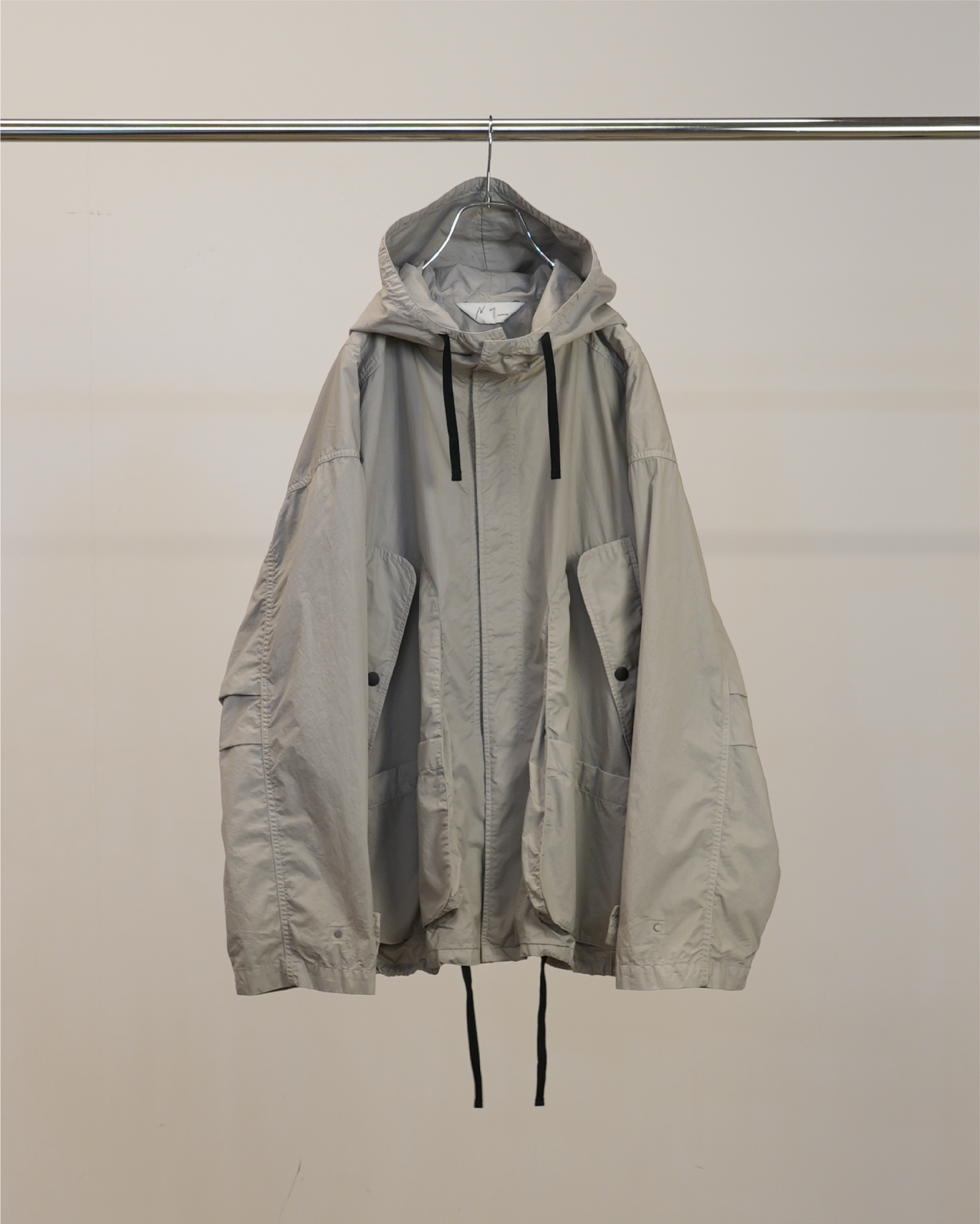 HOODED FIELD SHIRT JACKET(GRAY) – ANCELLM