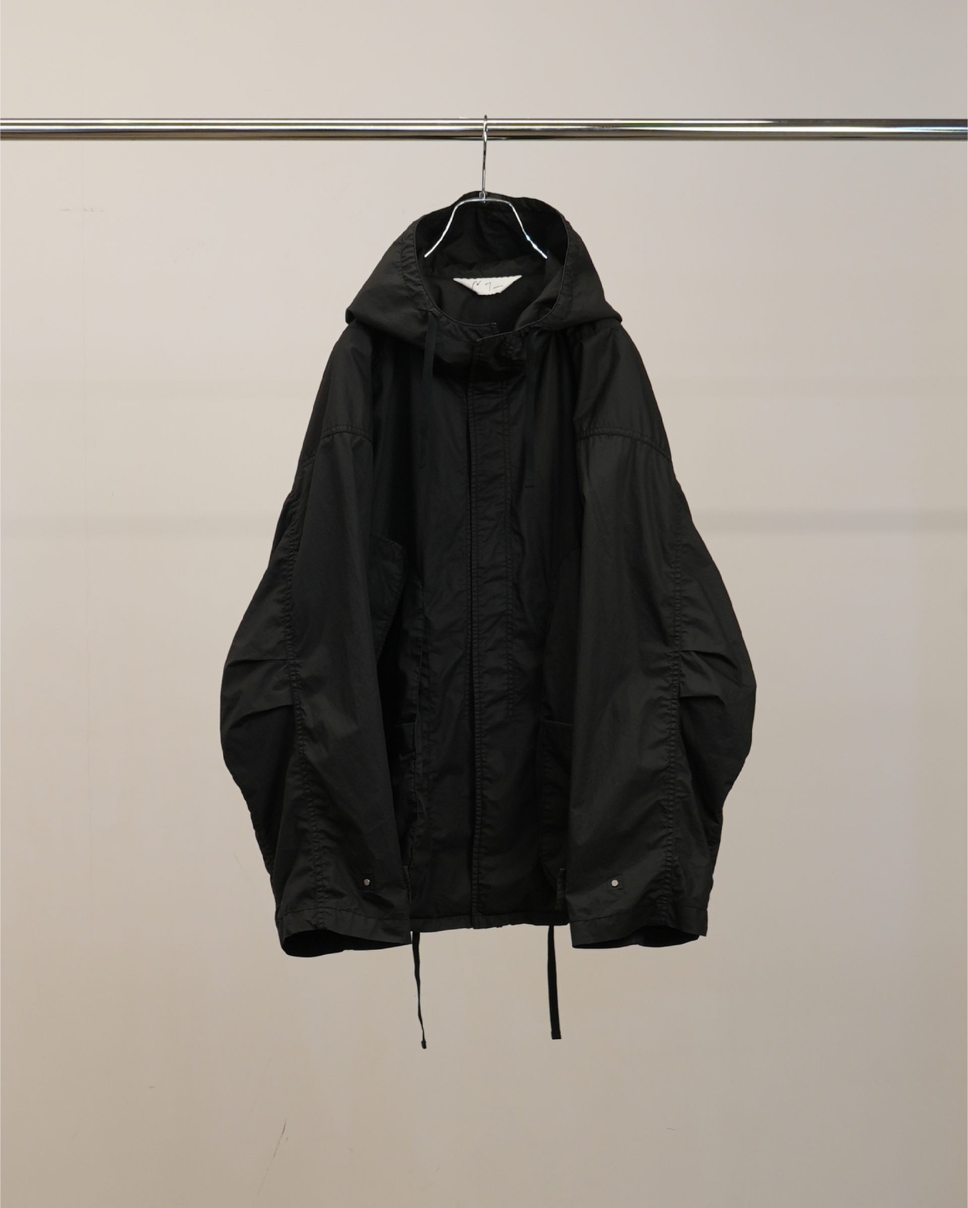 ANCELLM　SH21 HOODED FIELD SHIRT JACKET(BLACK) – ANCELLM