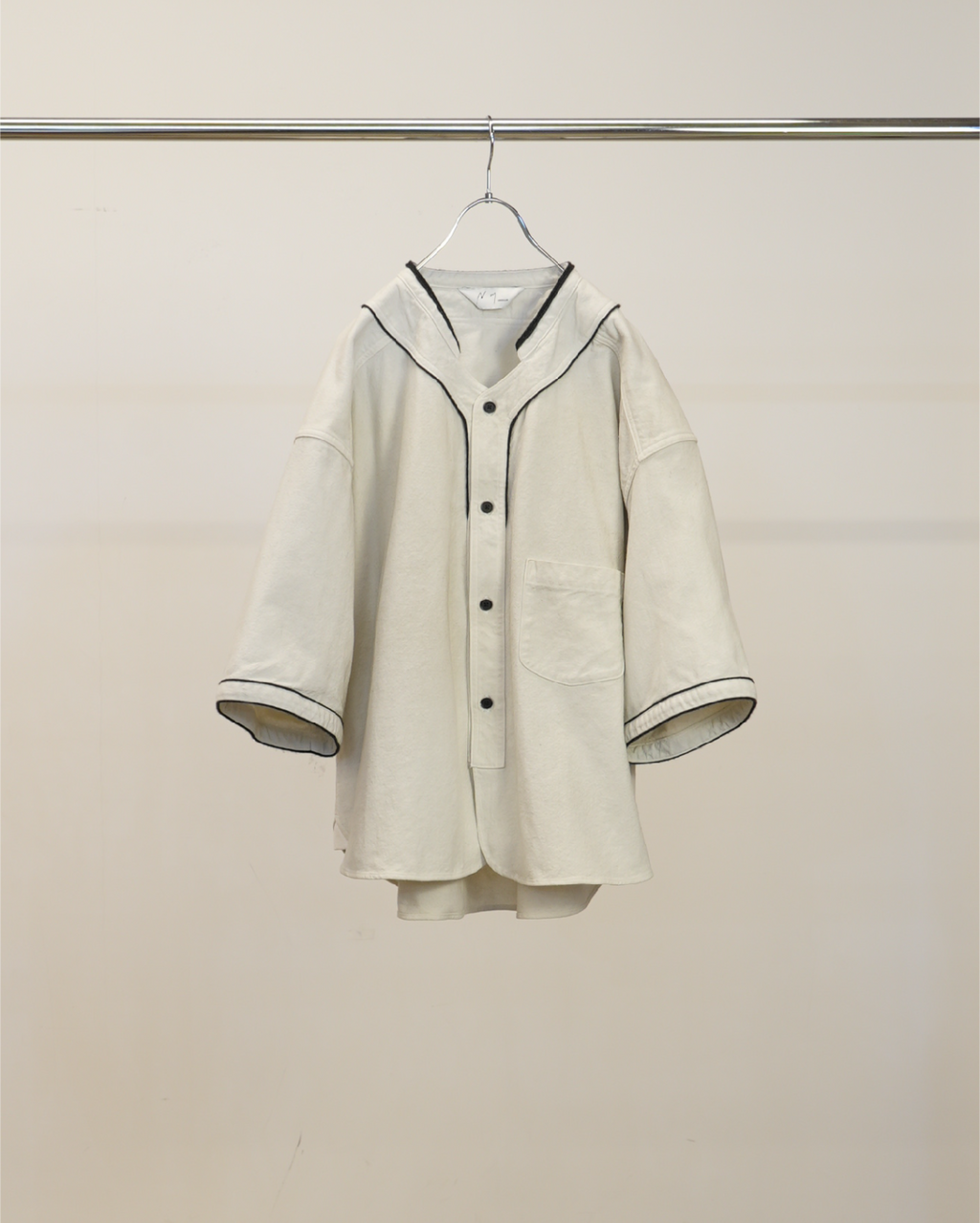 BASEBALL SHORT SLEEVE SHIRT(OFF) – ANCELLM