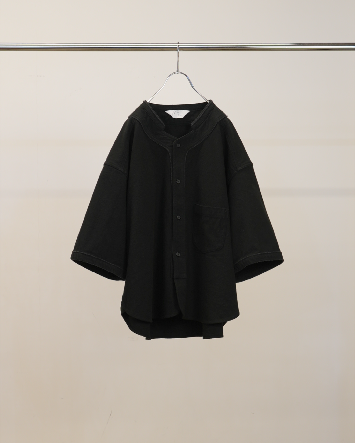 BASEBALL SHORT SLEEVE SHIRT(BLACK)