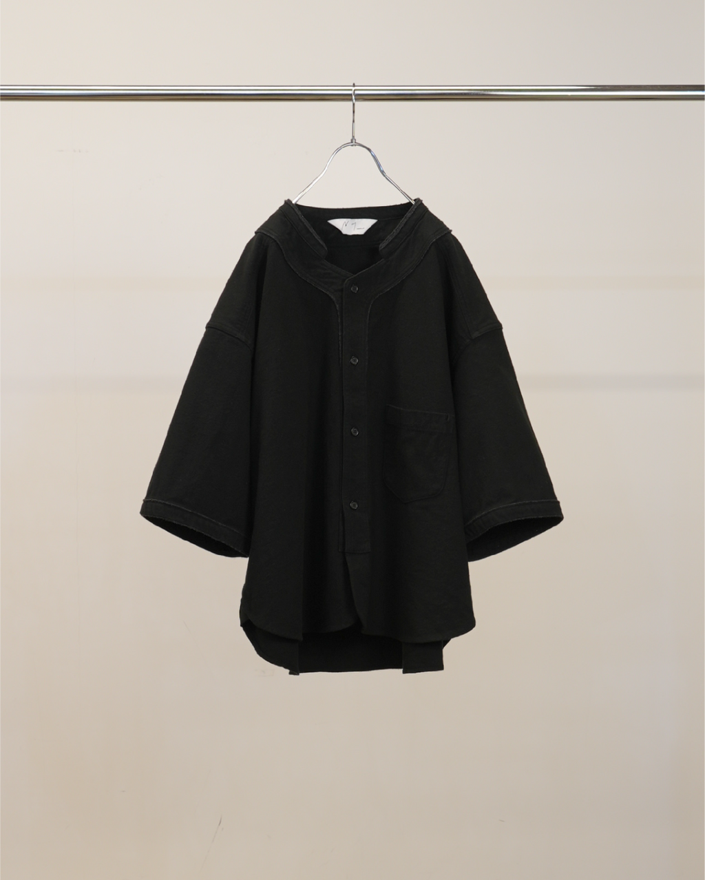 トップス ANCELLME BASEBALL SHORT SLEEVE SHIRT BASEBALL SHORT SLEEVE SHIRT(BLACK) – ANCELLM