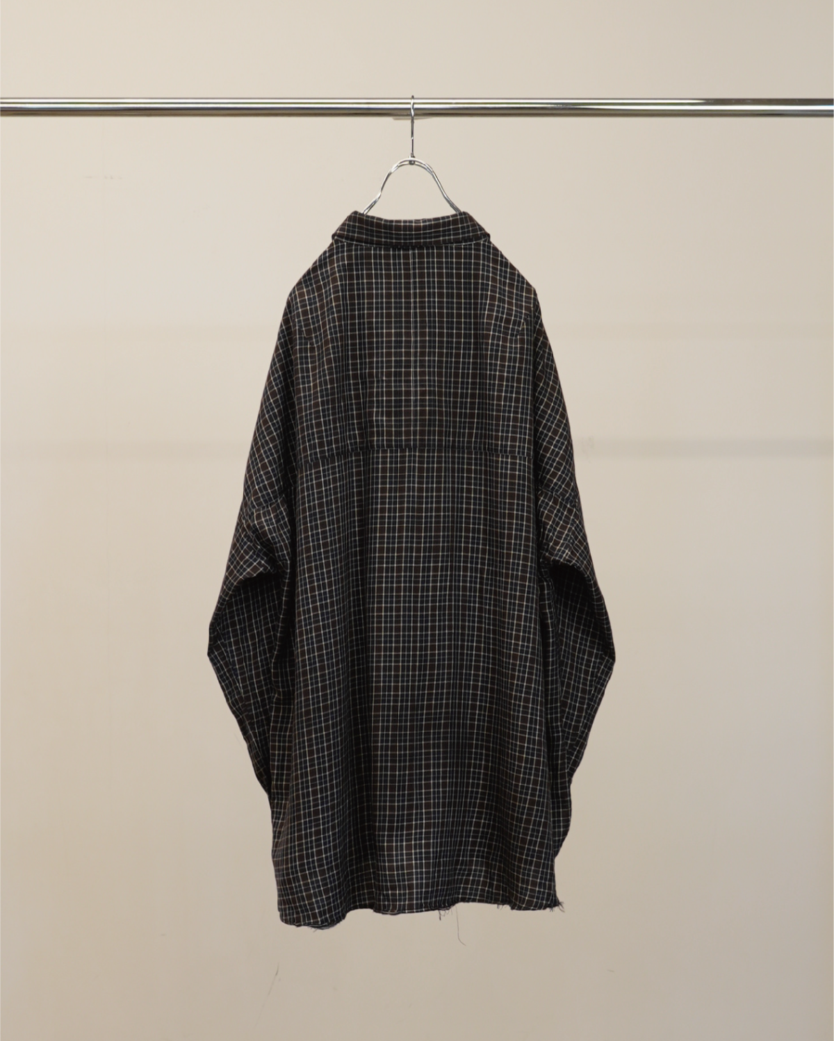 BOW-TIE CHECK SHIRT(NAVY)