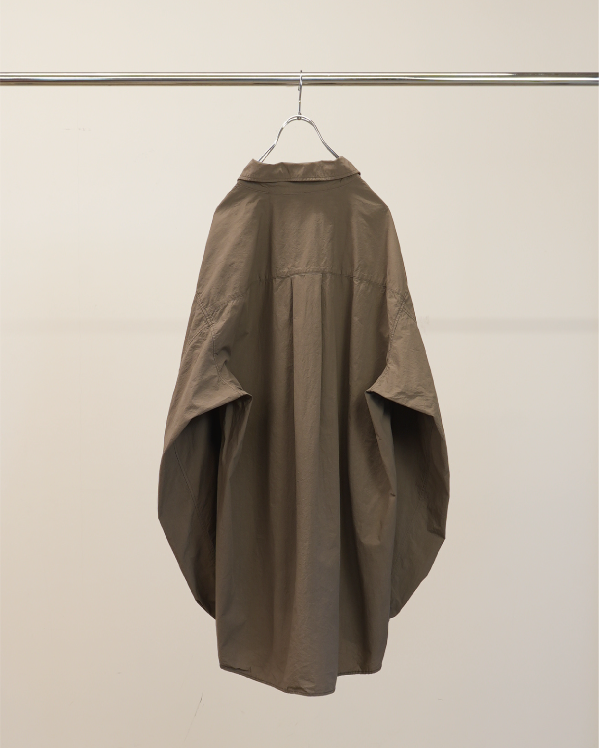 SHRINK OVER SHIRT(D.BROWN)