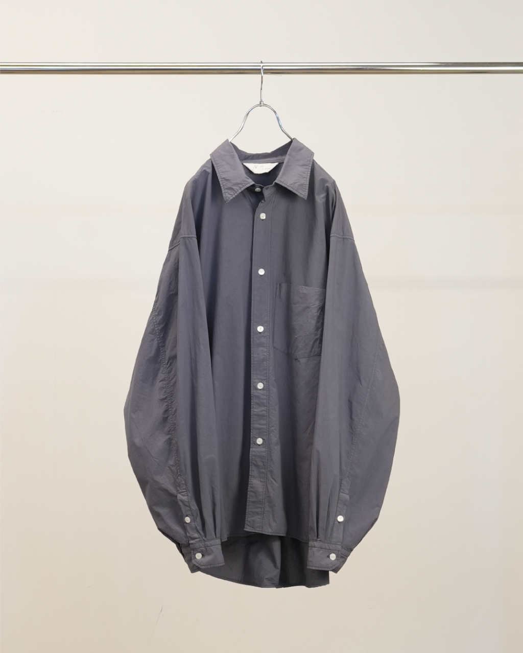SHRINK OVER SHIRT(NAVY)