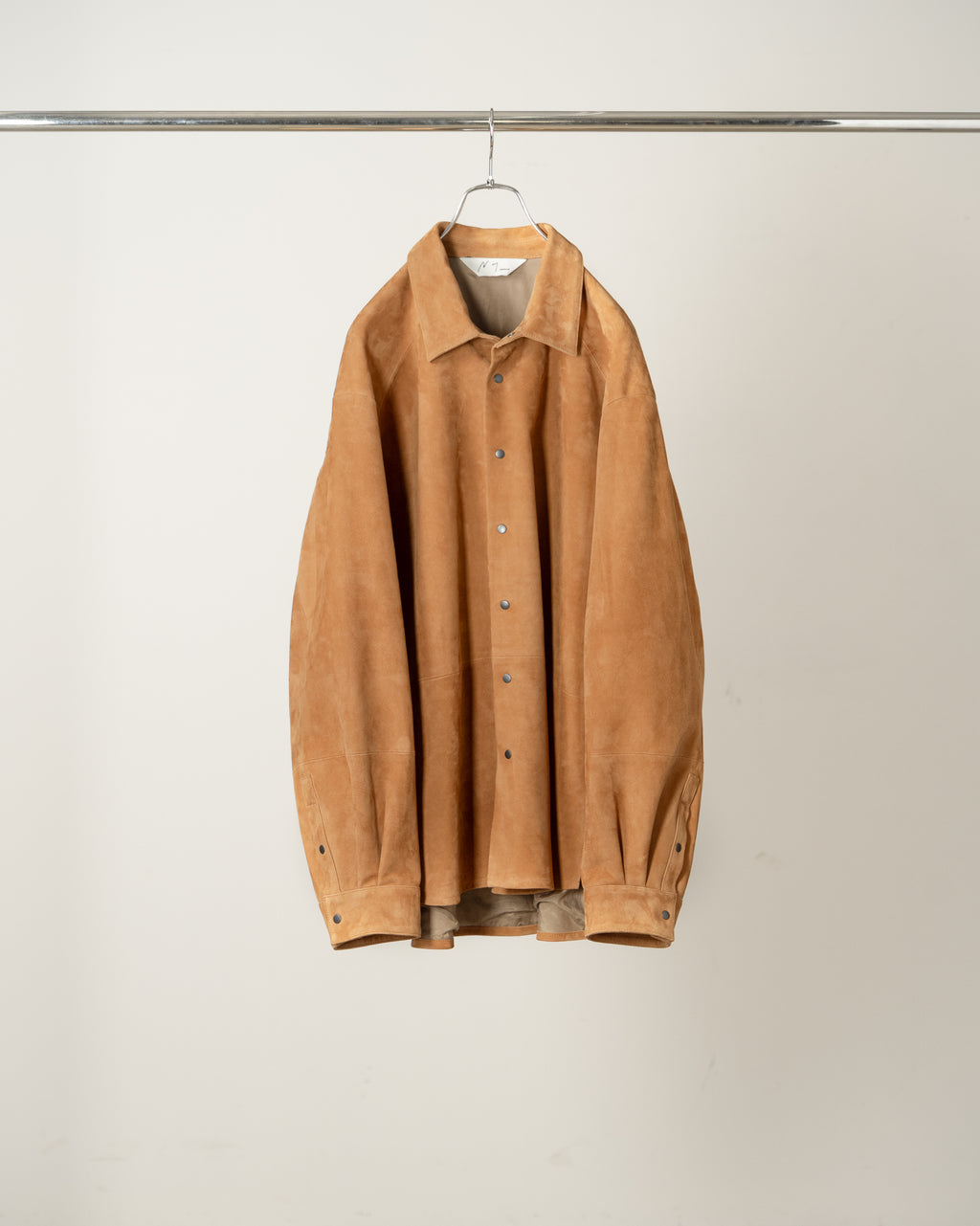 GEEP LEATHER OVER SHIRT(CAMEL)