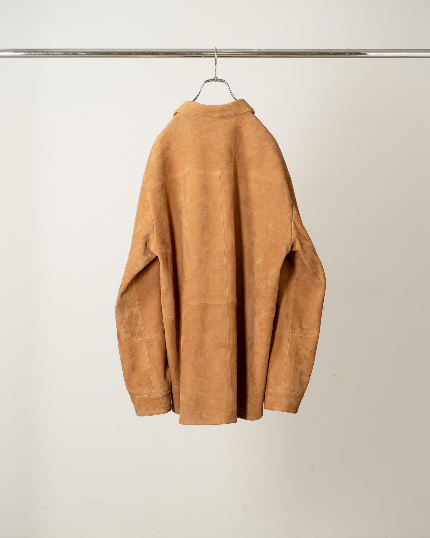 GEEP LEATHER OVER SHIRT(CAMEL)