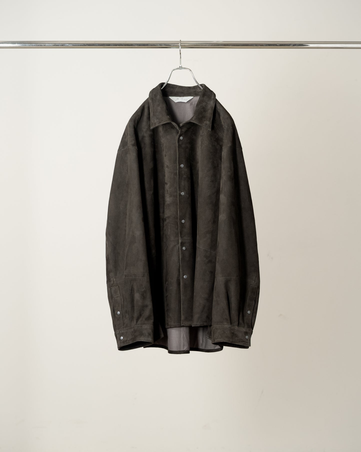 GEEP LEATHER OVER SHIRT(BLACK)