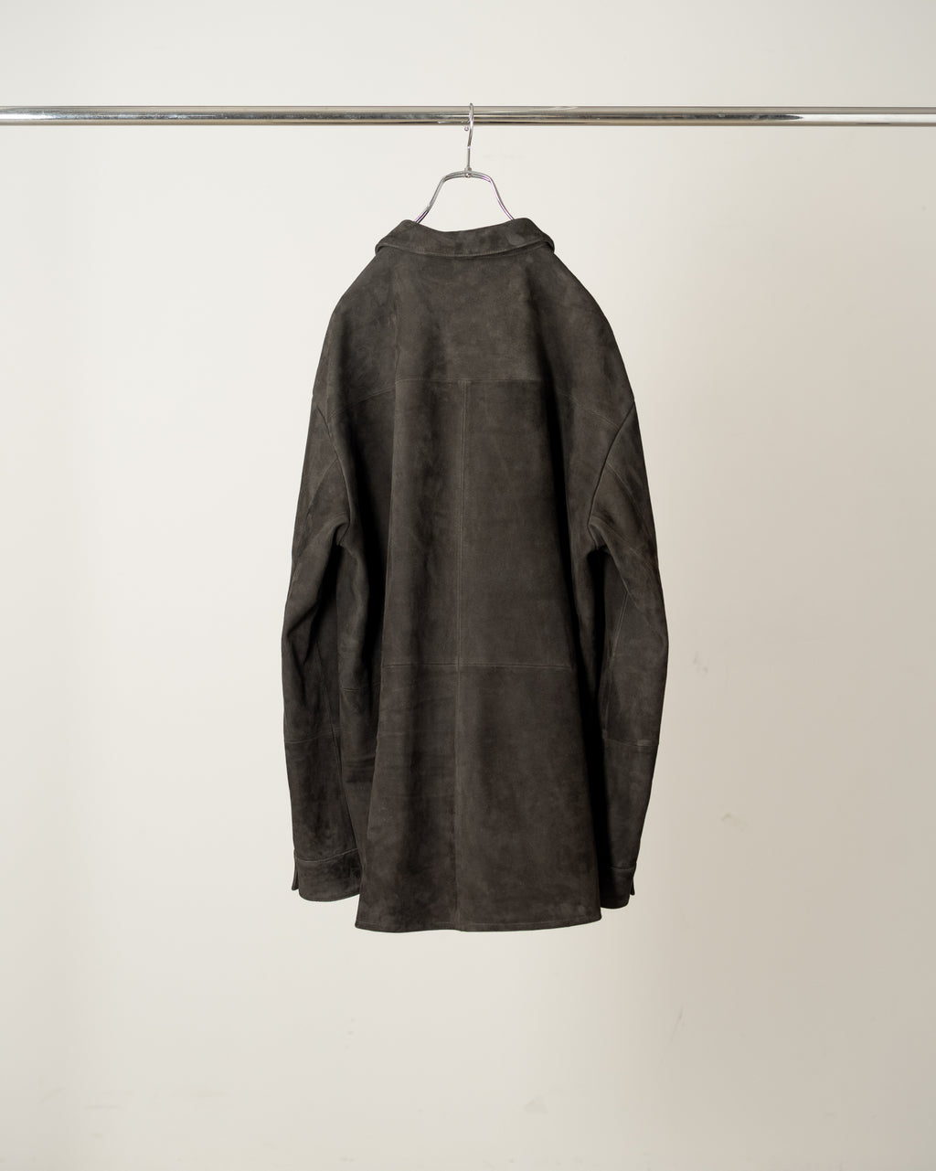 GEEP LEATHER OVER SHIRT(BLACK)
