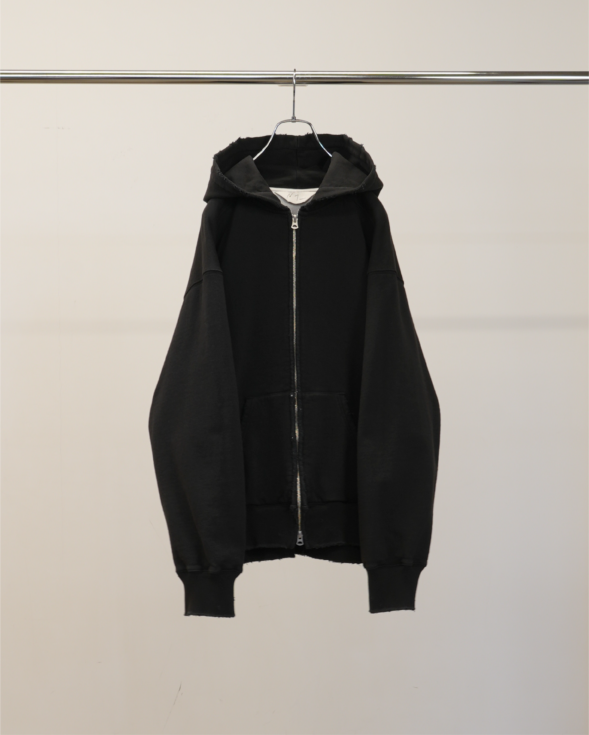 ZIP HOODIE(BLACK) – ANCELLM