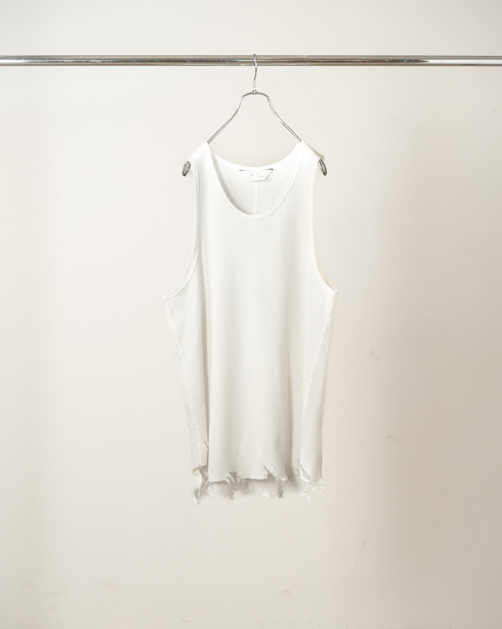 DAMAGE WAFFLE TANK(WHITE)