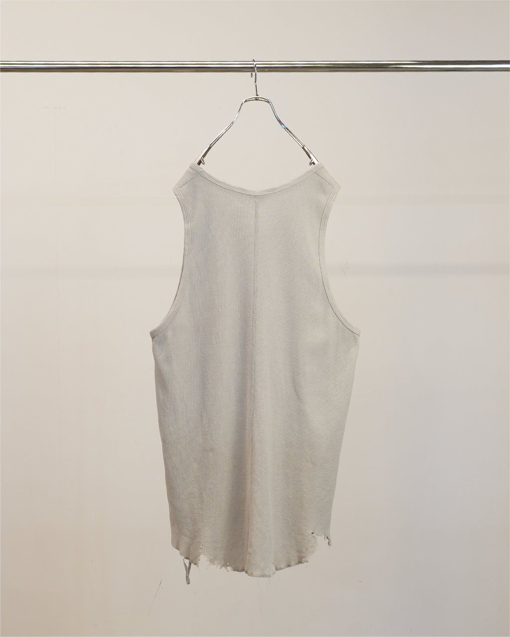 トップス DAMAGE WAFFLE TANK TOP DAMAGE WAFFLE TANK(GREIGE) – ANCELLM