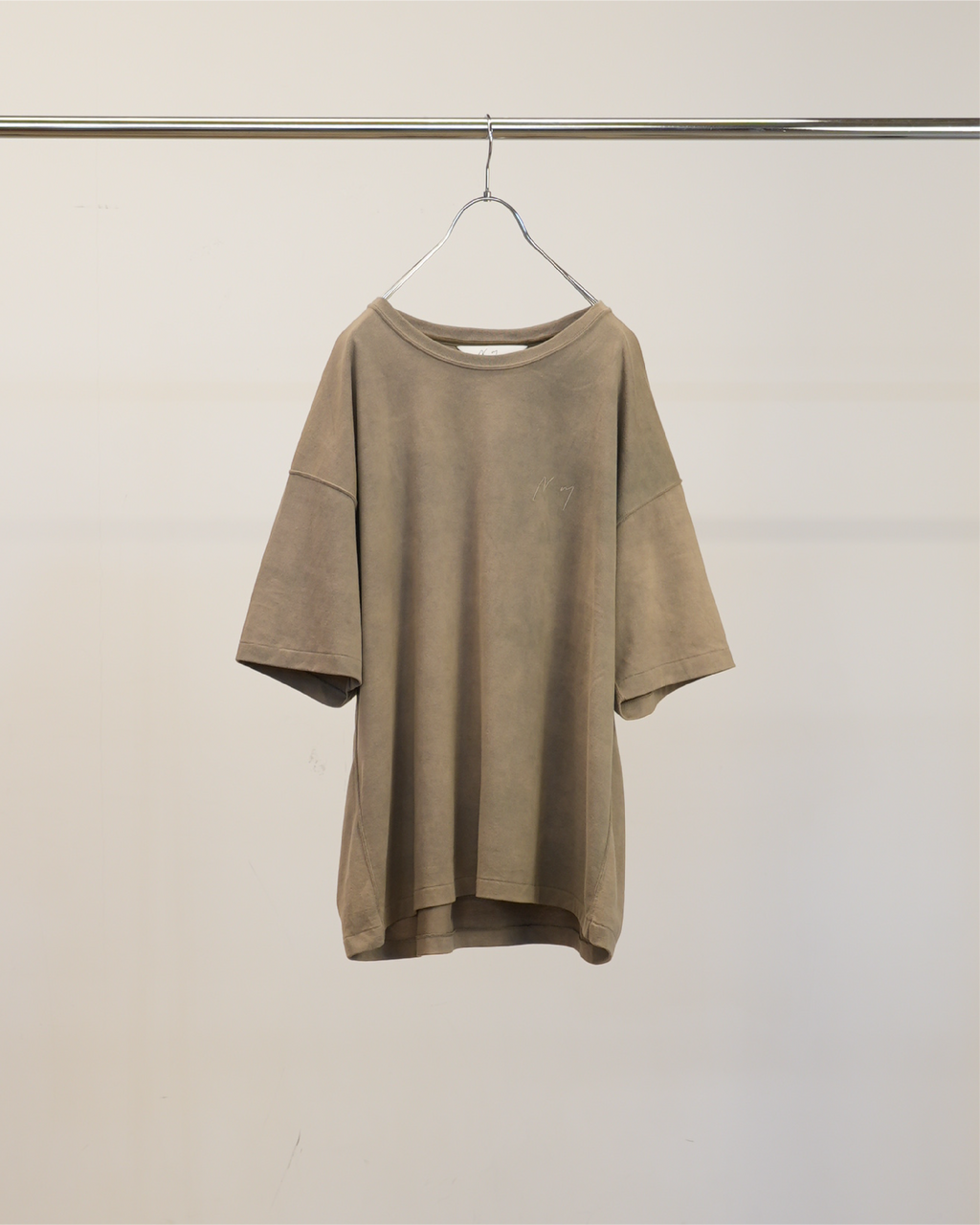 ancellm UNEVENNESS T-SHIRT 3 ② UNEVENNESS SS(SAND) – ANCELLM