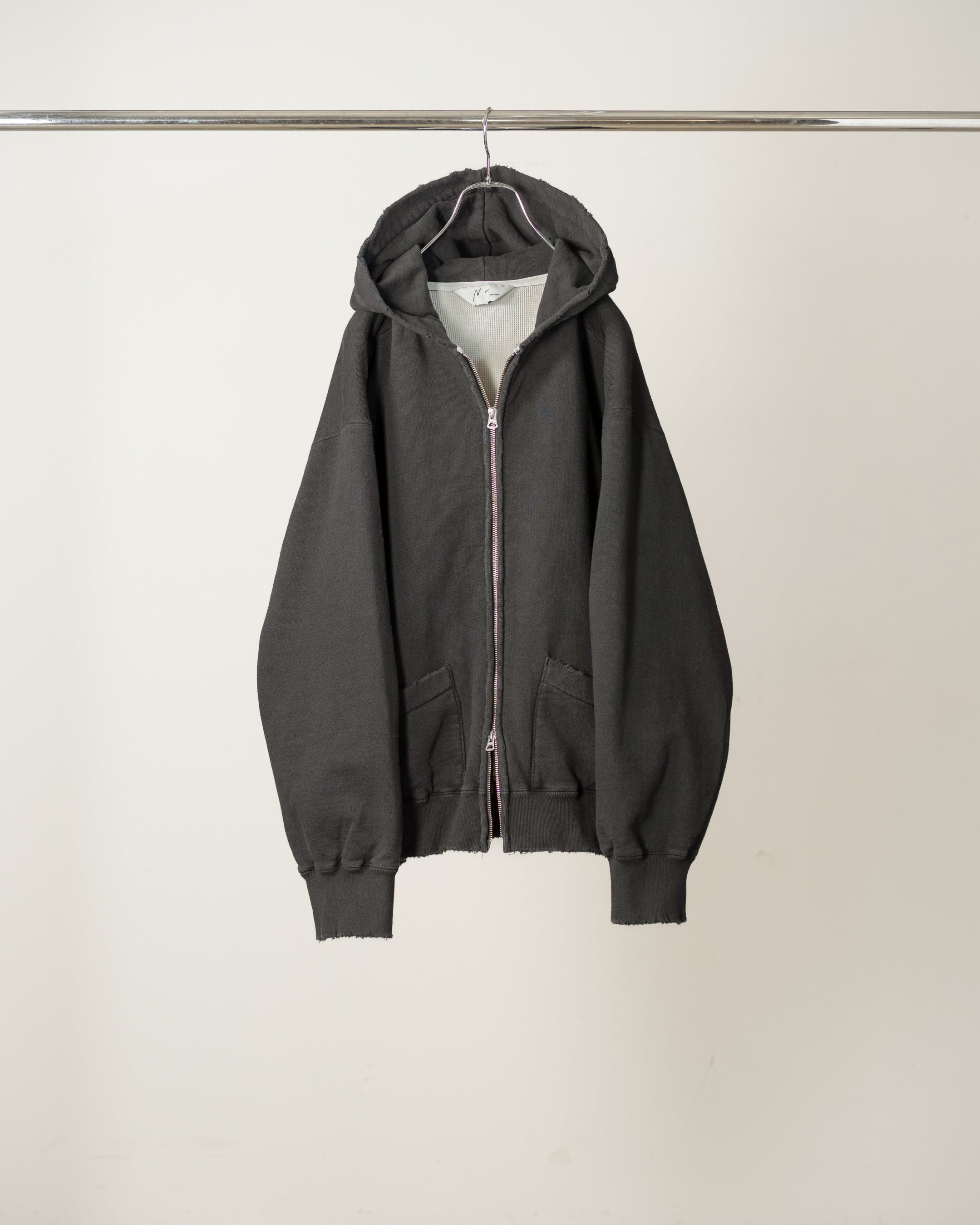 ANCELLM ZIPUP HOODIE BLACK ジップアップフーディー　1 ZIP UP HOODIE(BLACK) – ANCELLM