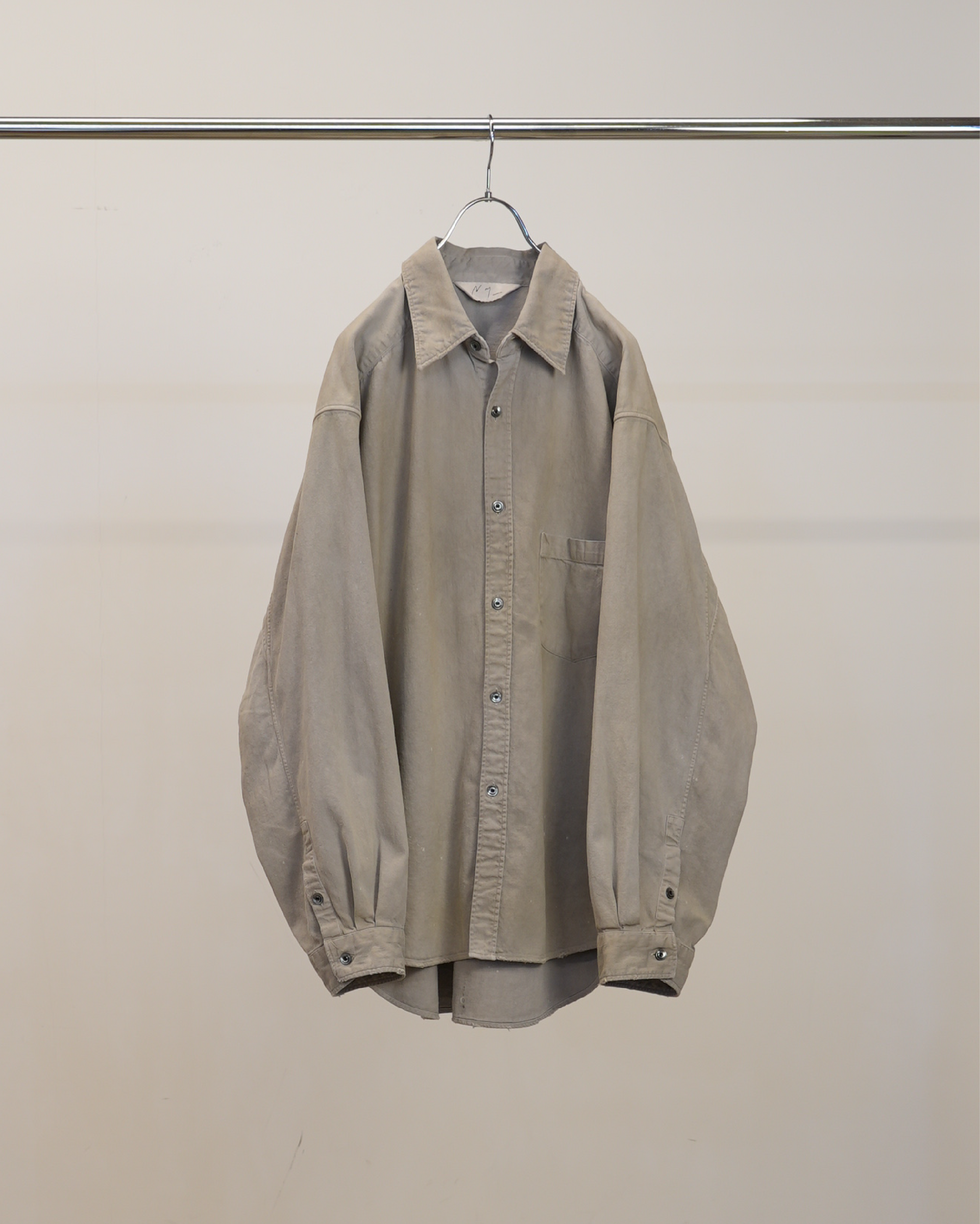 DENIM DRESS SHIRT(GRAY) – ANCELLM DENIM DRESS SHIRT(GRAY) – ANCELLM