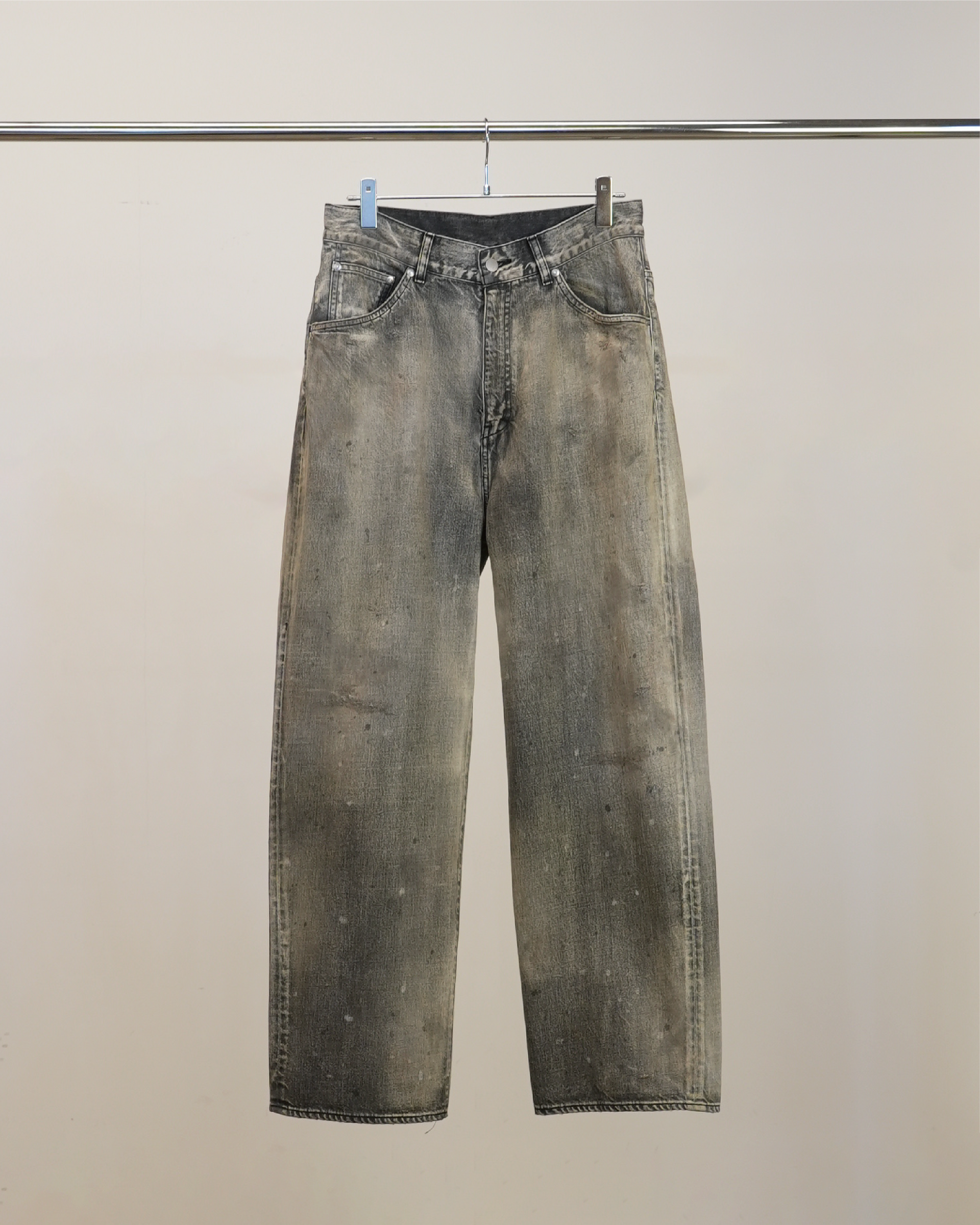 パンツ #01 MIDTAPERED 5P DENIM PANTS (BLACK) 01 MIDTAPERED 5P DENIM PANTS(BLACK) – ANCELLM