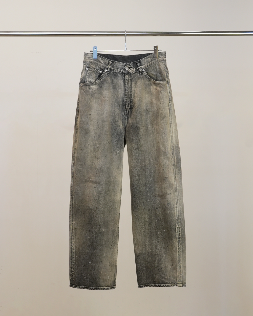 #01 MIDTAPERED 5P DENIM PANTS(BLACK)