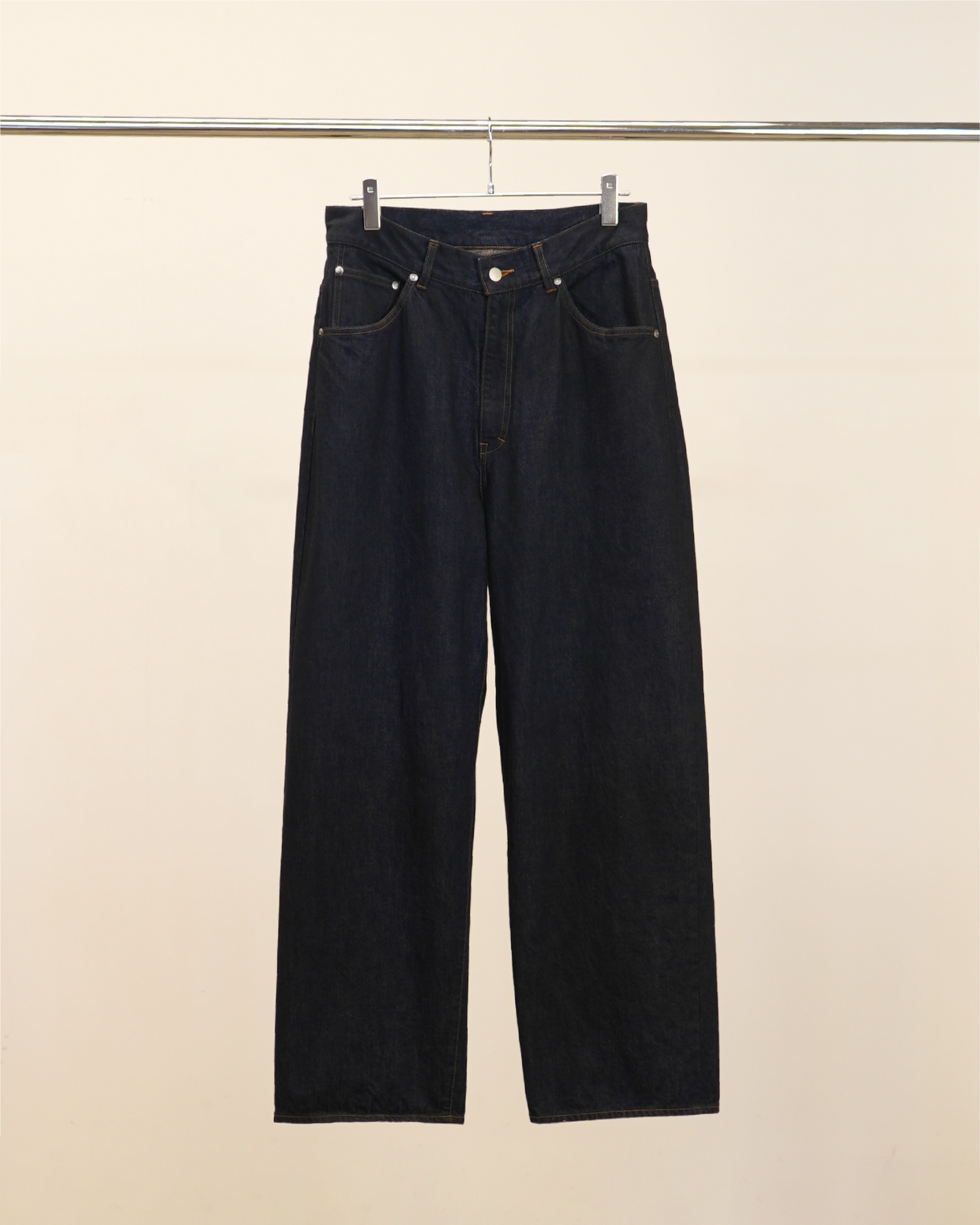 01 SELVEDGE MIDTAPERED 5P DENIM PANTS OW(INDIGO) – ANCELLM 01 SELVEDGE MIDTAPERED 5P DENIM PANTS OW(INDIGO) – ANCELLM
