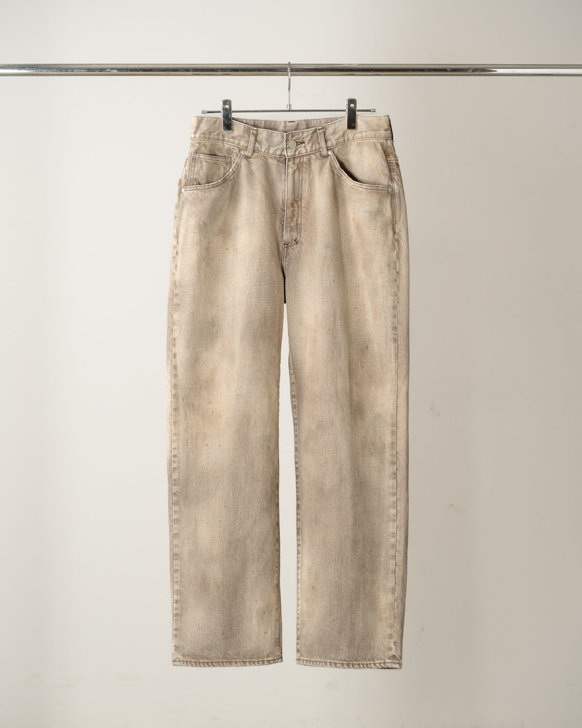 02 TAPERED 5P DENIM PANTS(BROWN) – ANCELLM