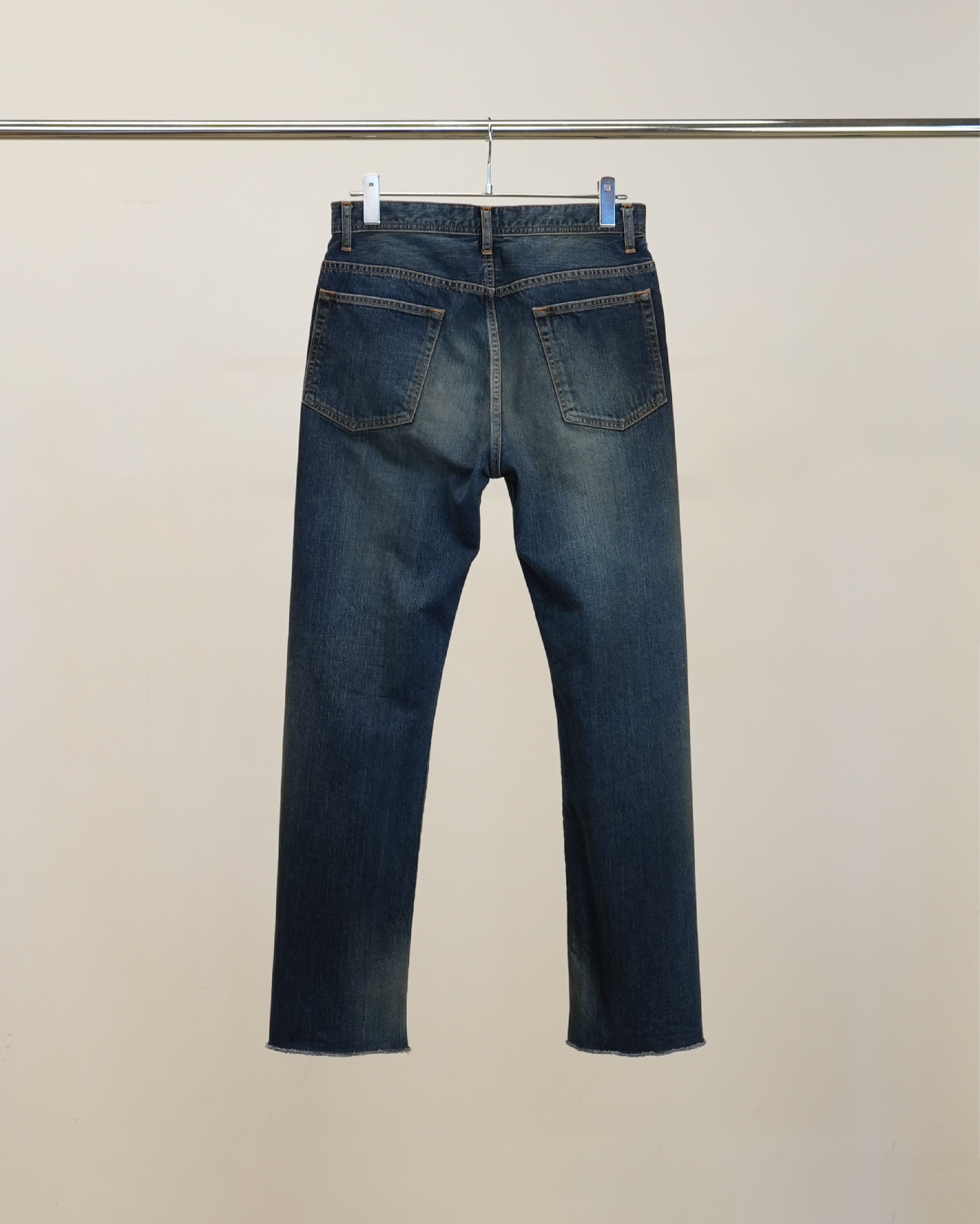 07 SLIM STRAIGHT 5P DENIM PANTS(INDIGO) – ANCELLM