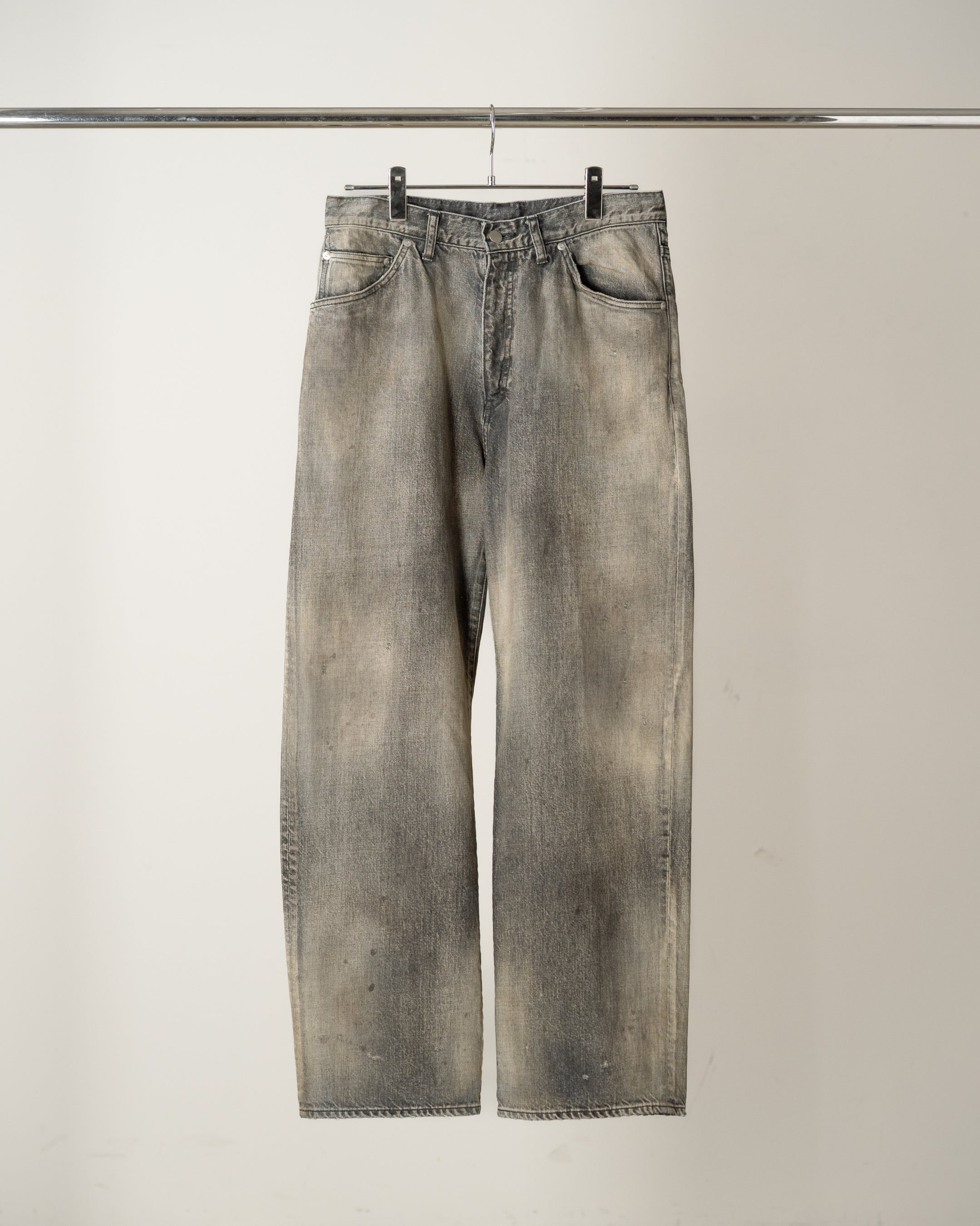 パンツ 26AW ANCELLM #08 MIDDLE STRAIGHT 5PDENIM 08 MIDDLE STRAIGHT 5P DENIM PANTS(BLACK) – ANCELLM