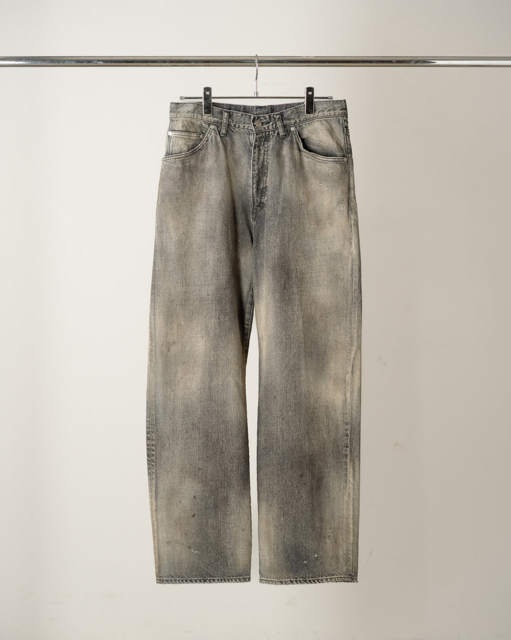 #08 MIDDLE STRAIGHT 5P DENIM PANTS(BLACK)