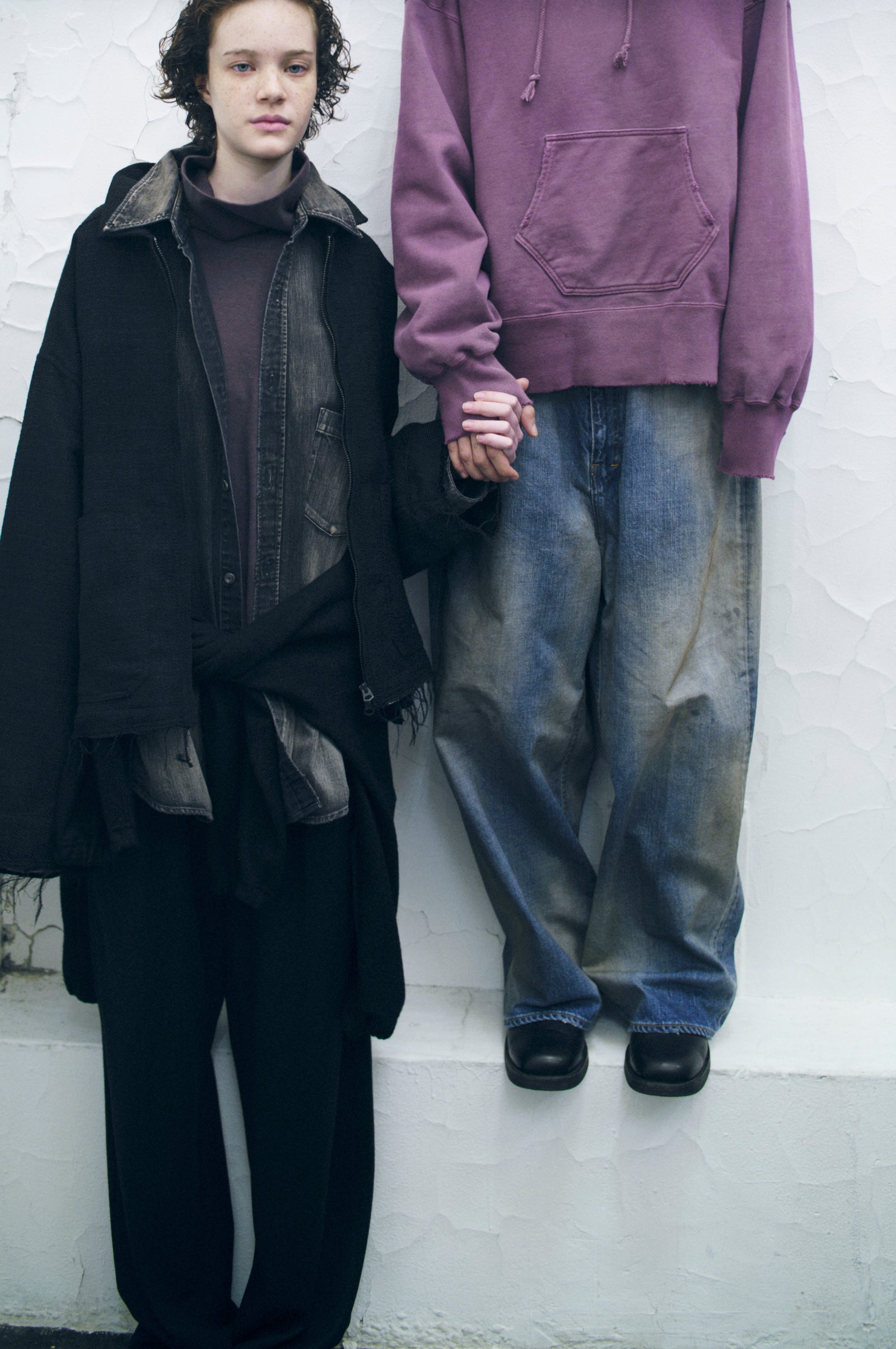 ancellm / 24aw dress denim shirt ブラウン 2