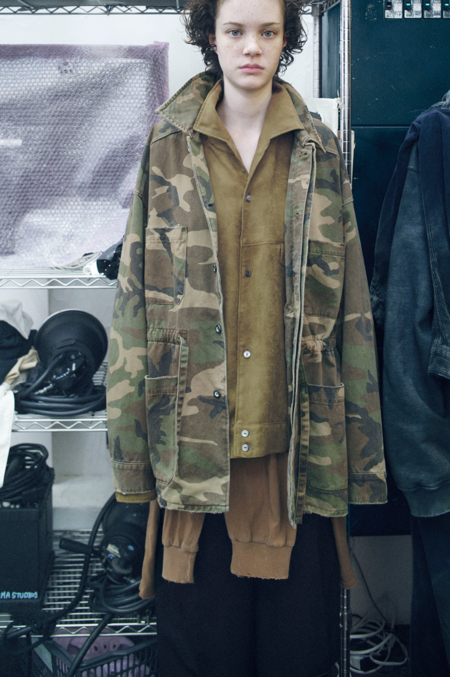 CAMO SHIRT JACKET(WOODLAND)