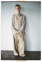 LINEN PULLOVER SHIRT(BEIGE)